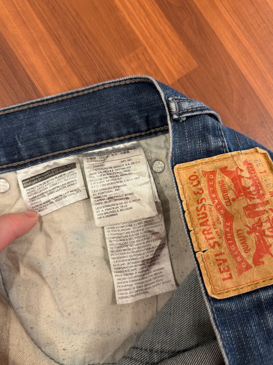 Levis 리바이스 569 블랭크탭 데님 팬츠 (36inch) 상품이미지10