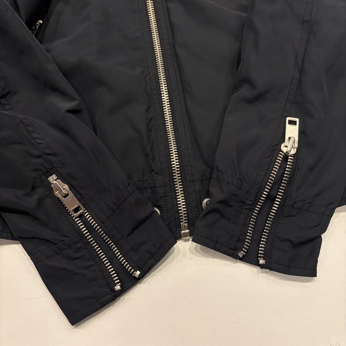 [L] 디젤 블랙 패치 메카닉 바이커 자켓 B545 상품이미지8