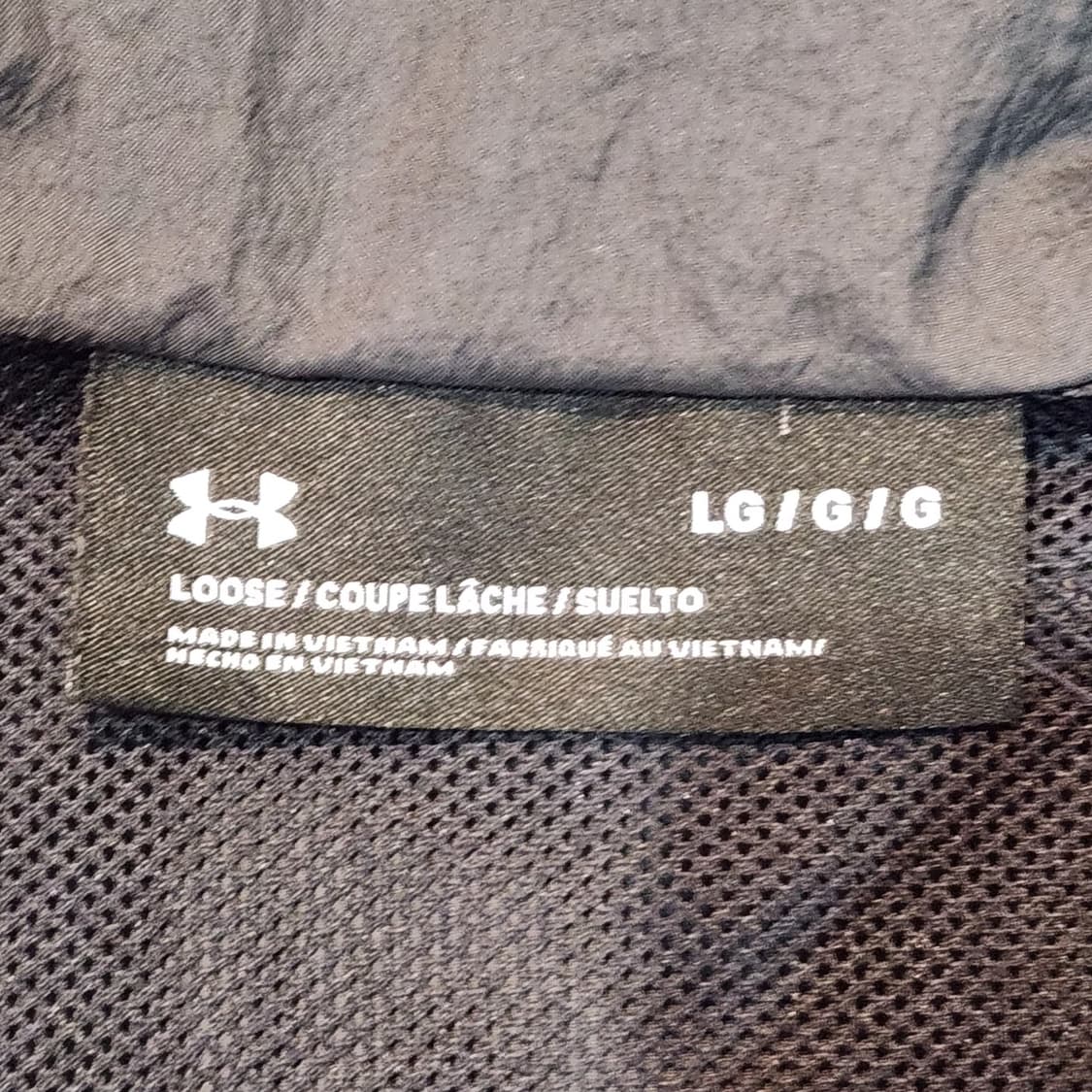 언더아머 블랙/화이트 바람막이 (L) 상품이미지2