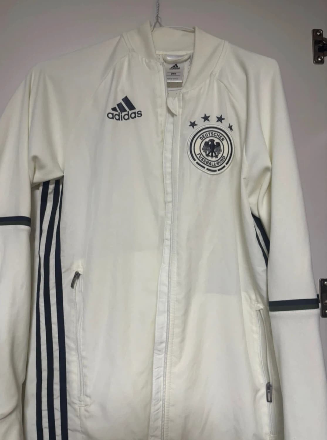 아디다스 독일 바람막이 화이트 남여공용 상품이미지1