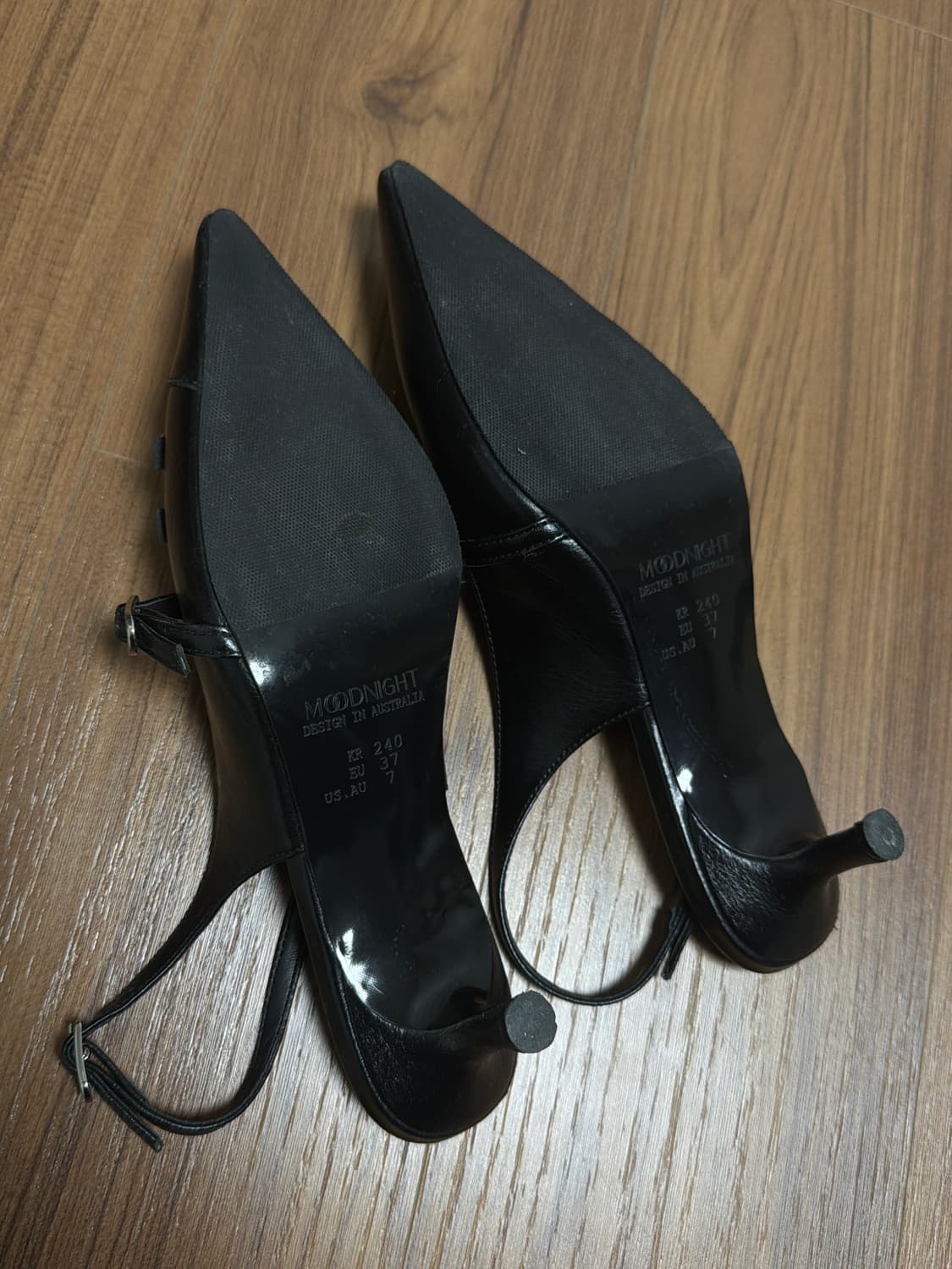 Cindy 신디 3벨티드 슬링백 키튼 미들힐 펌프스 스틸레토 구두 상품이미지3