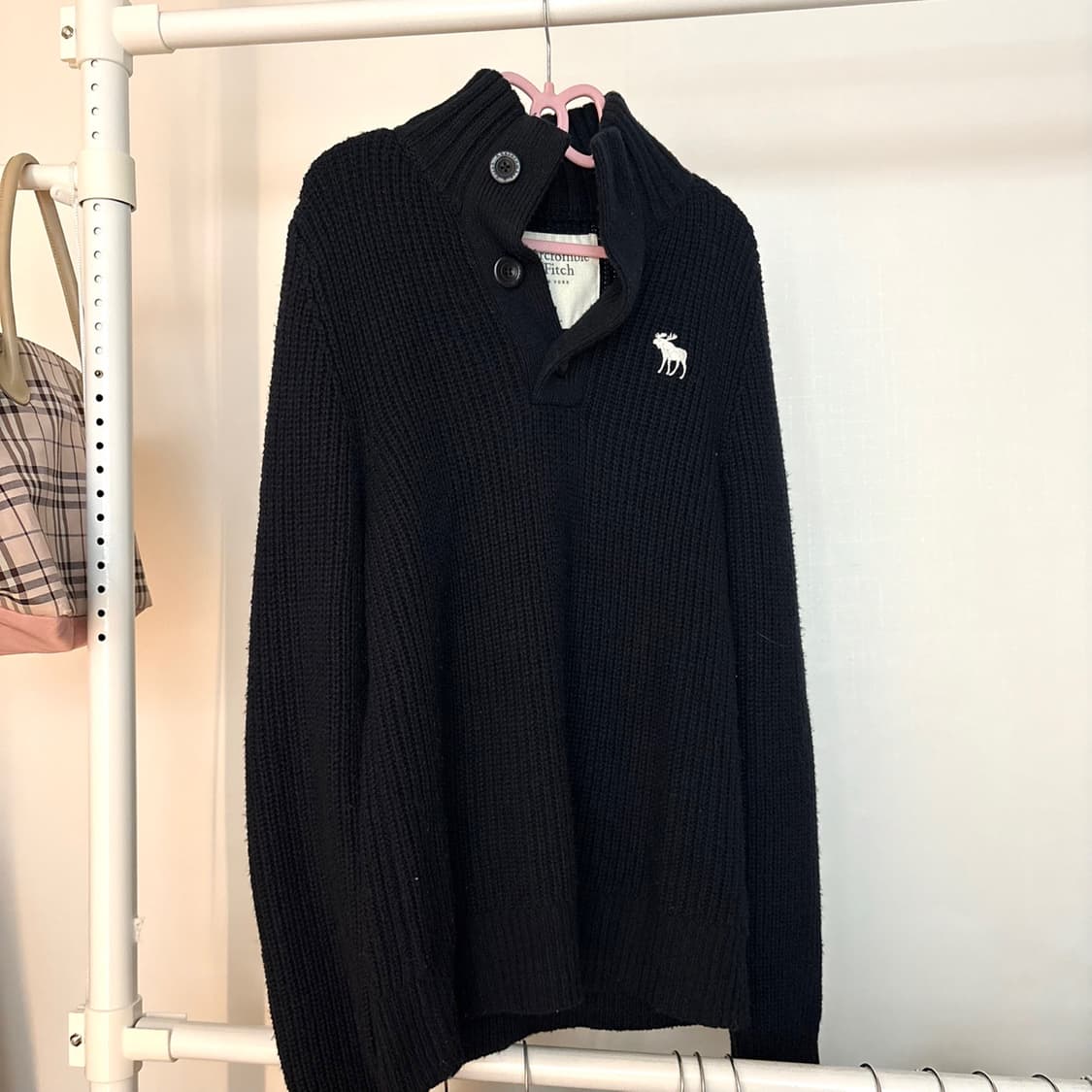 아베크롬비 네이비 단추 니트 상품이미지3