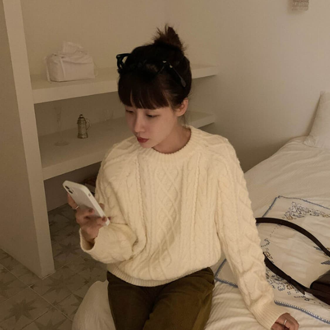 니어웨어 꽈배기니트 (아이보리) 26000 상품이미지2