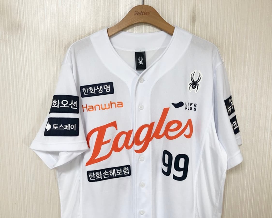 KBO 스파이더 한화이글스 25시즌 어센틱 홈유니폼 XL #99 류현진 상품이미지3