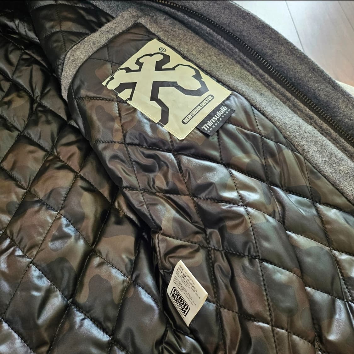 NSB 새서울소년단 울 소가죽 바시티 야구점퍼 바이크자켓 상품이미지4