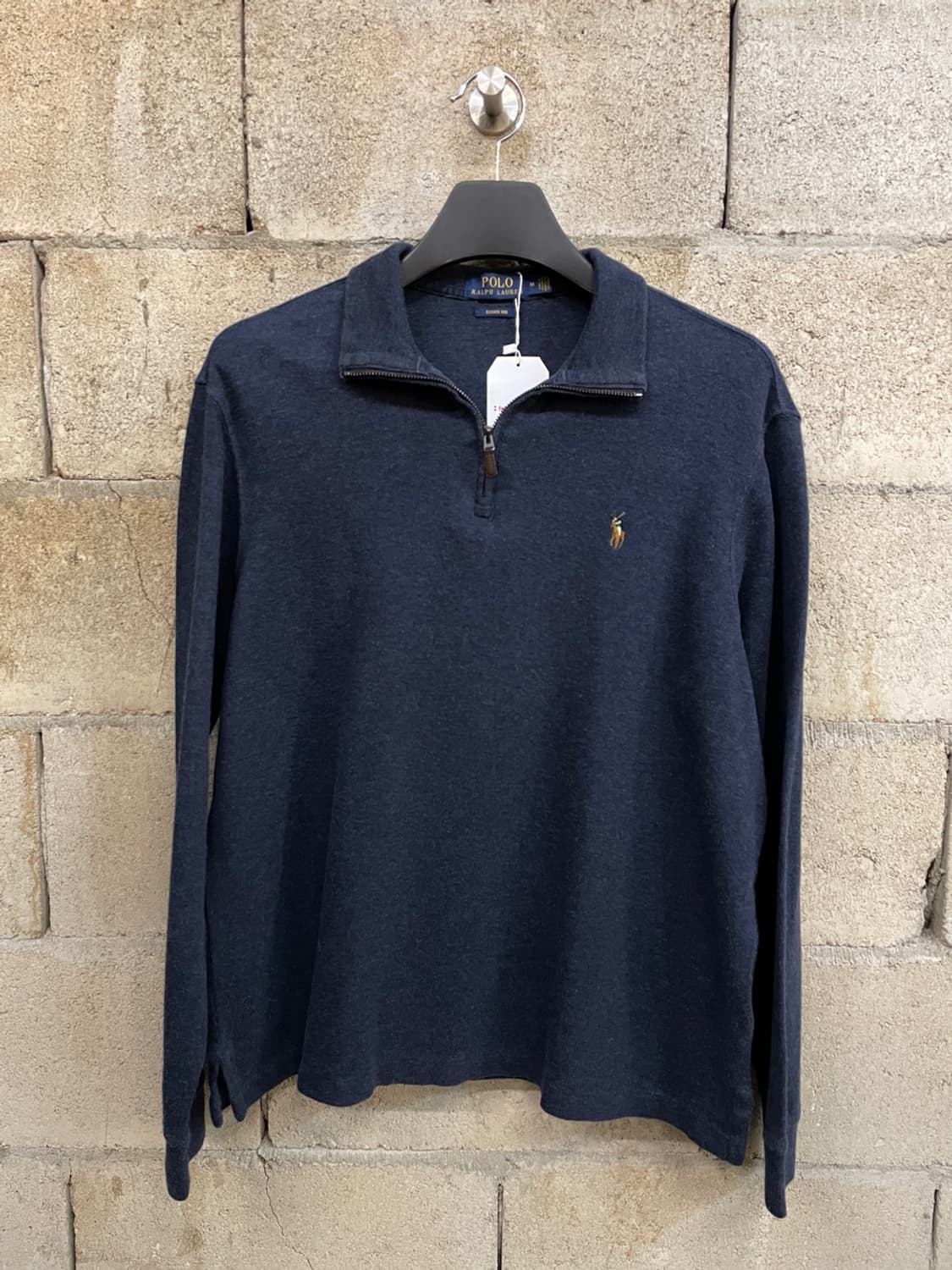 폴로 랄프로렌 네이비 반집업 니트 상품이미지1