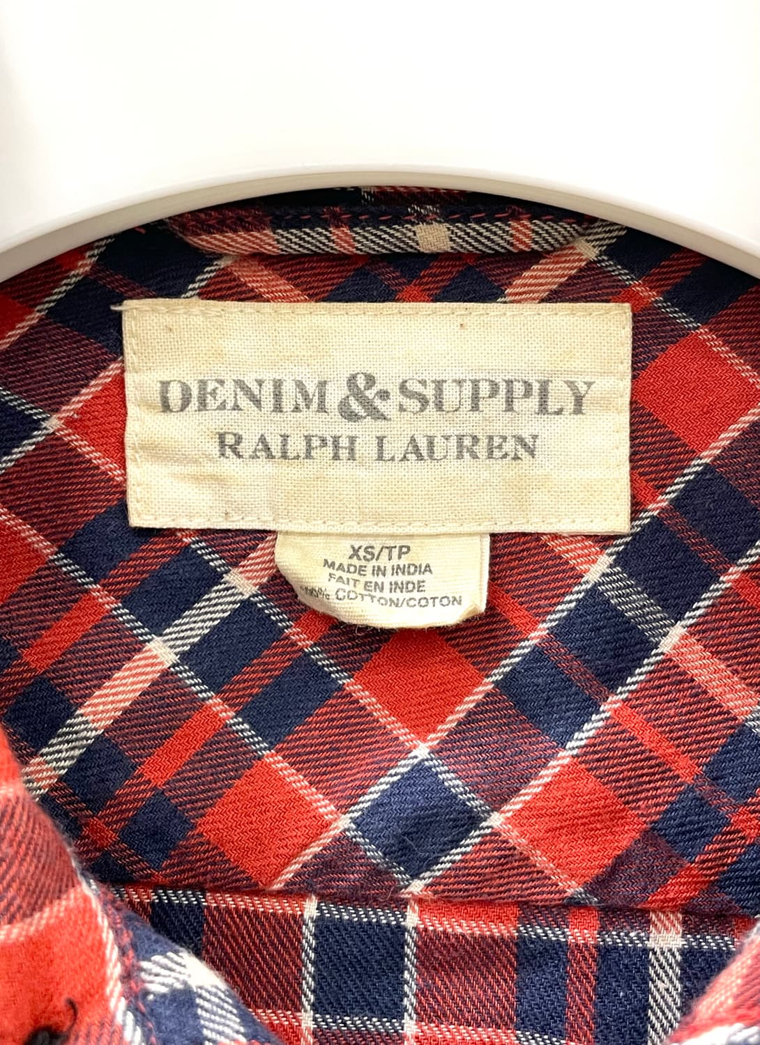 데님앤서플라이 랄프로렌 체크셔츠 xs 상품이미지5