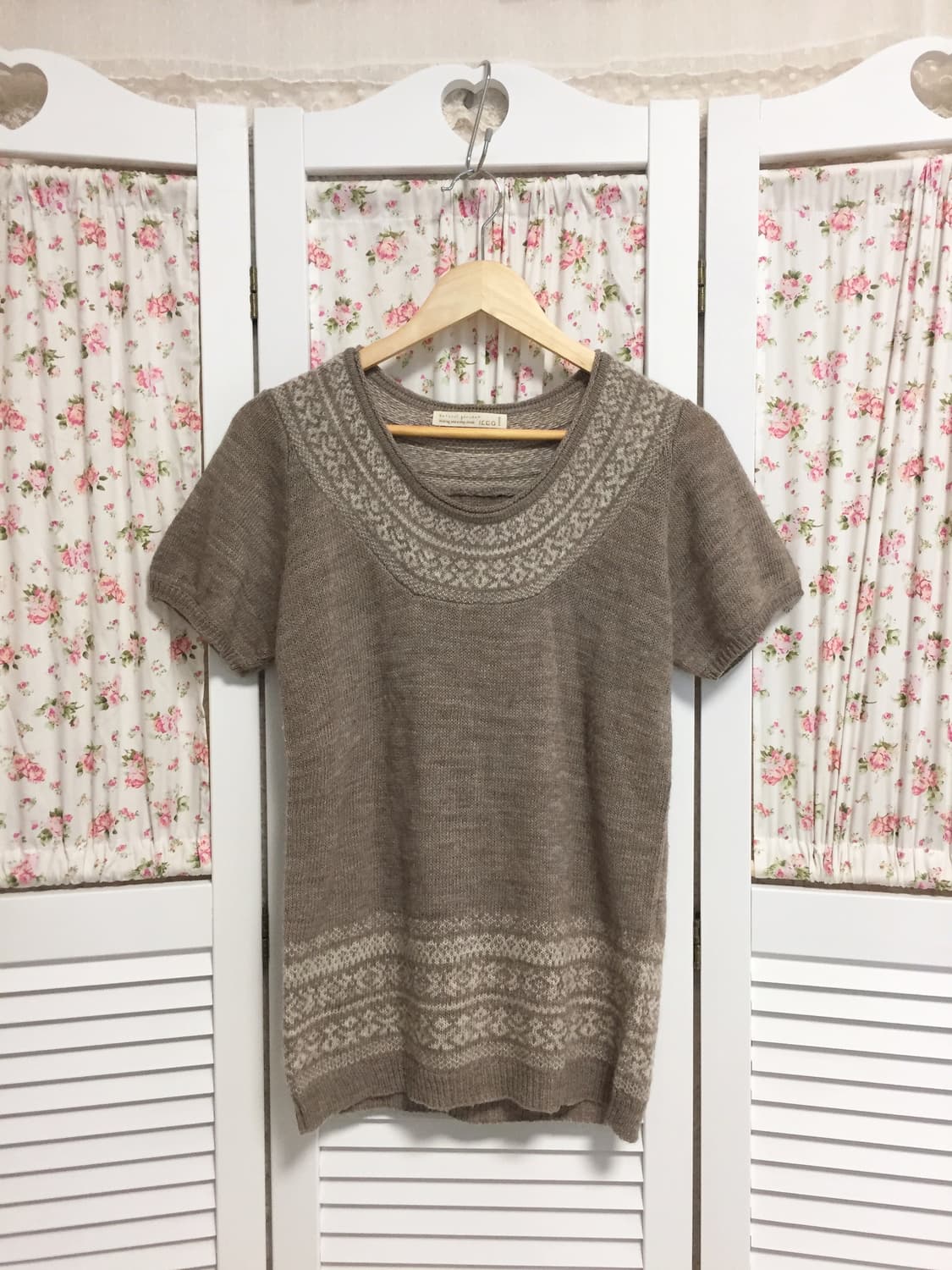 빈티지 모리 반팔 니트 상품이미지1