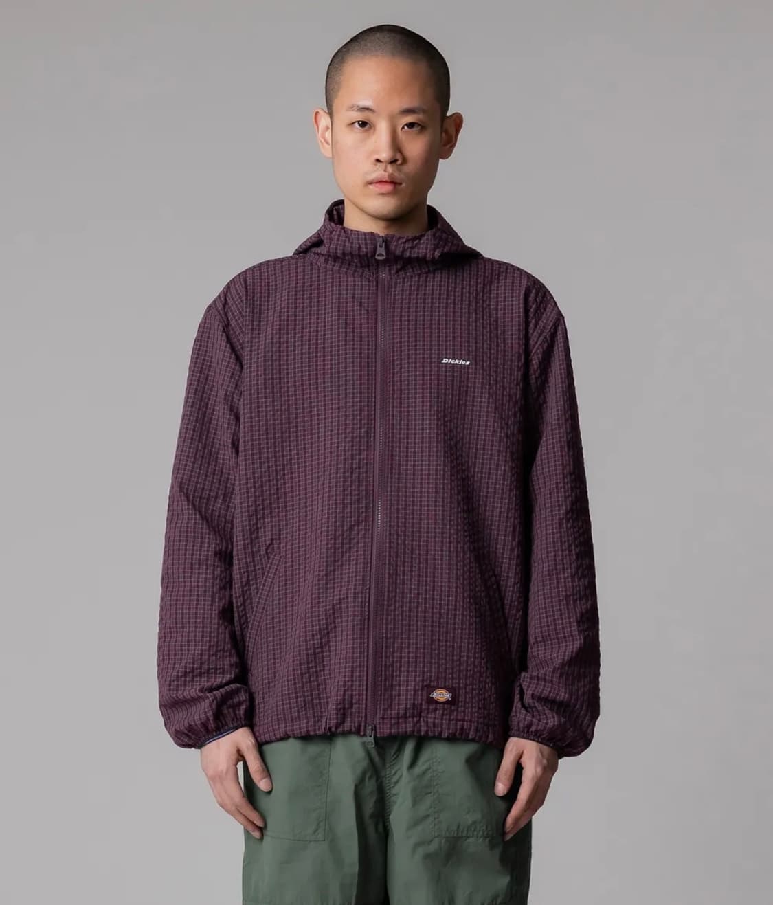 디키즈 그리드 체크 라이트 윈드브레이커 Purple 바람막이 상품이미지1