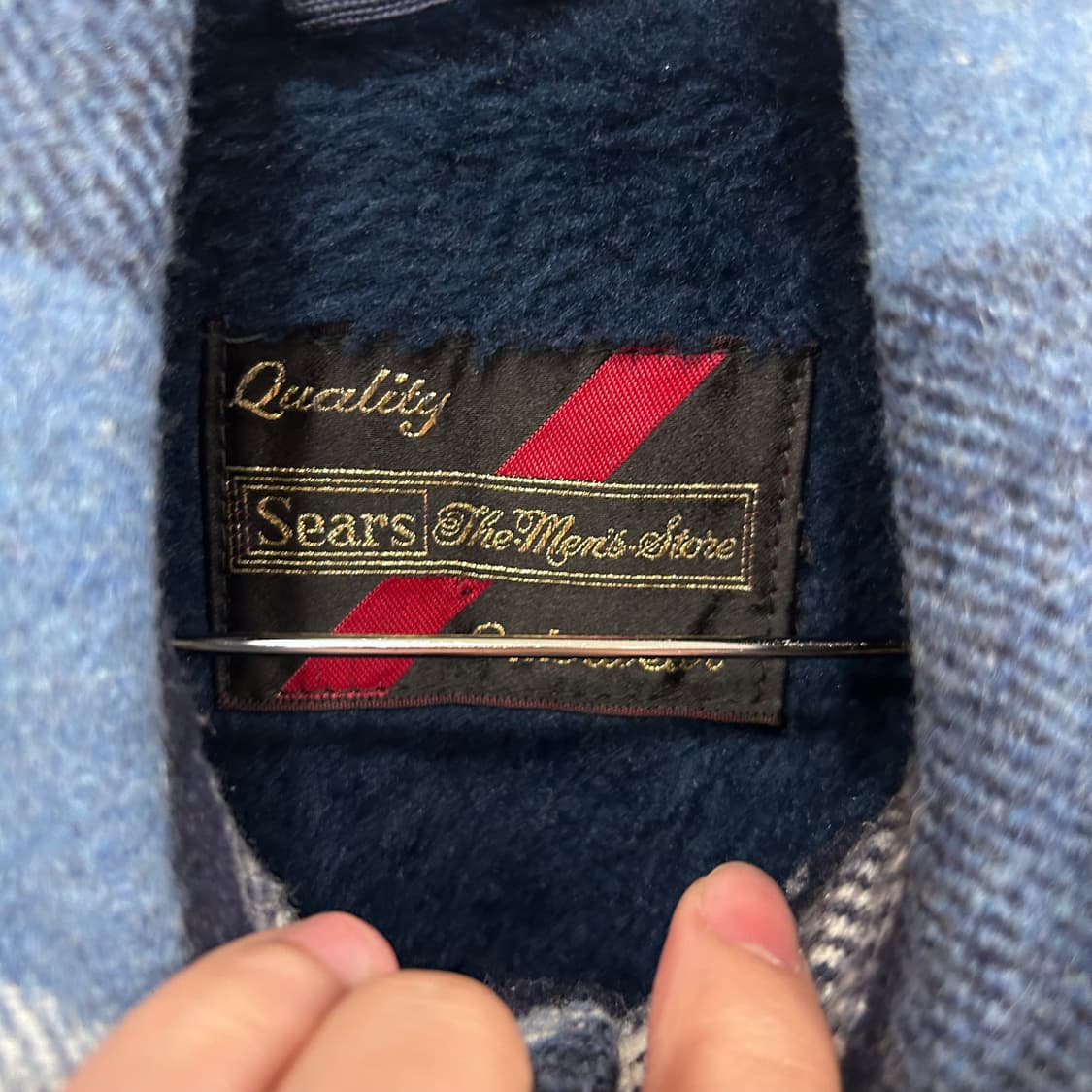 시어즈 이너헤어 빈티지 타탄테크 울 셔켓 상품이미지3