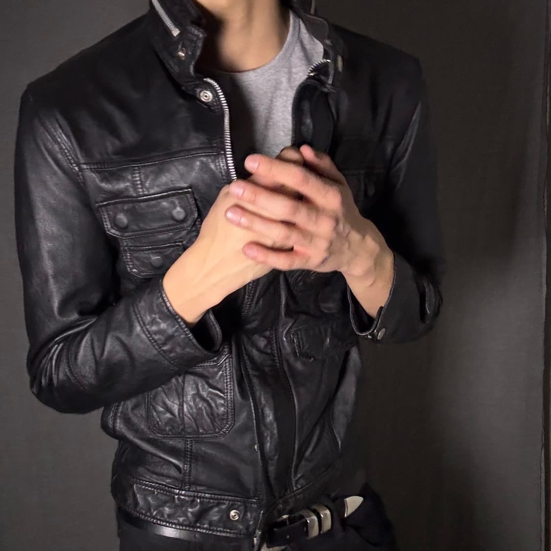 lamb skin leather jacket 상품이미지3