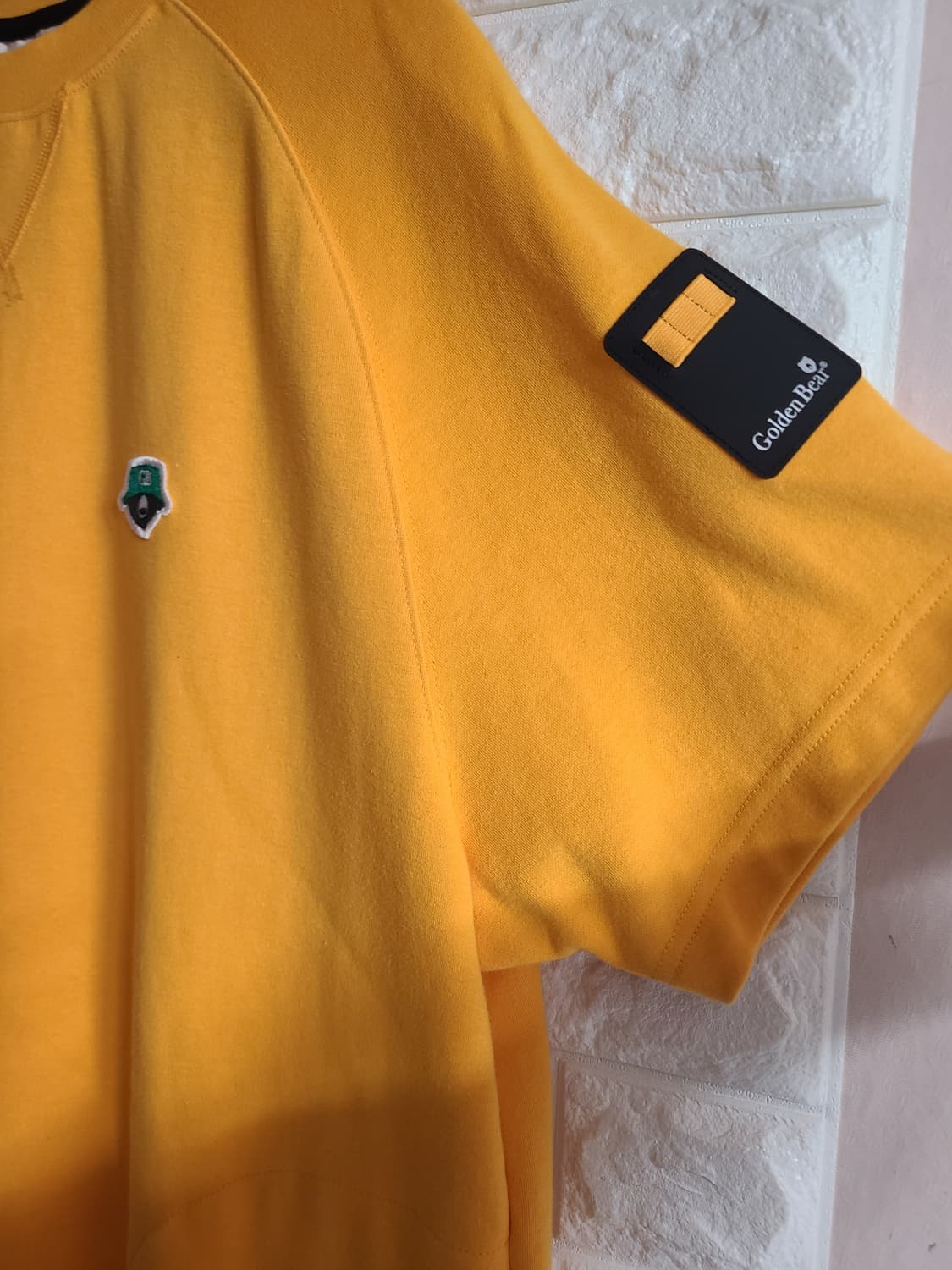 골든베어 반팔 맨투맨 옐로우 상품이미지3