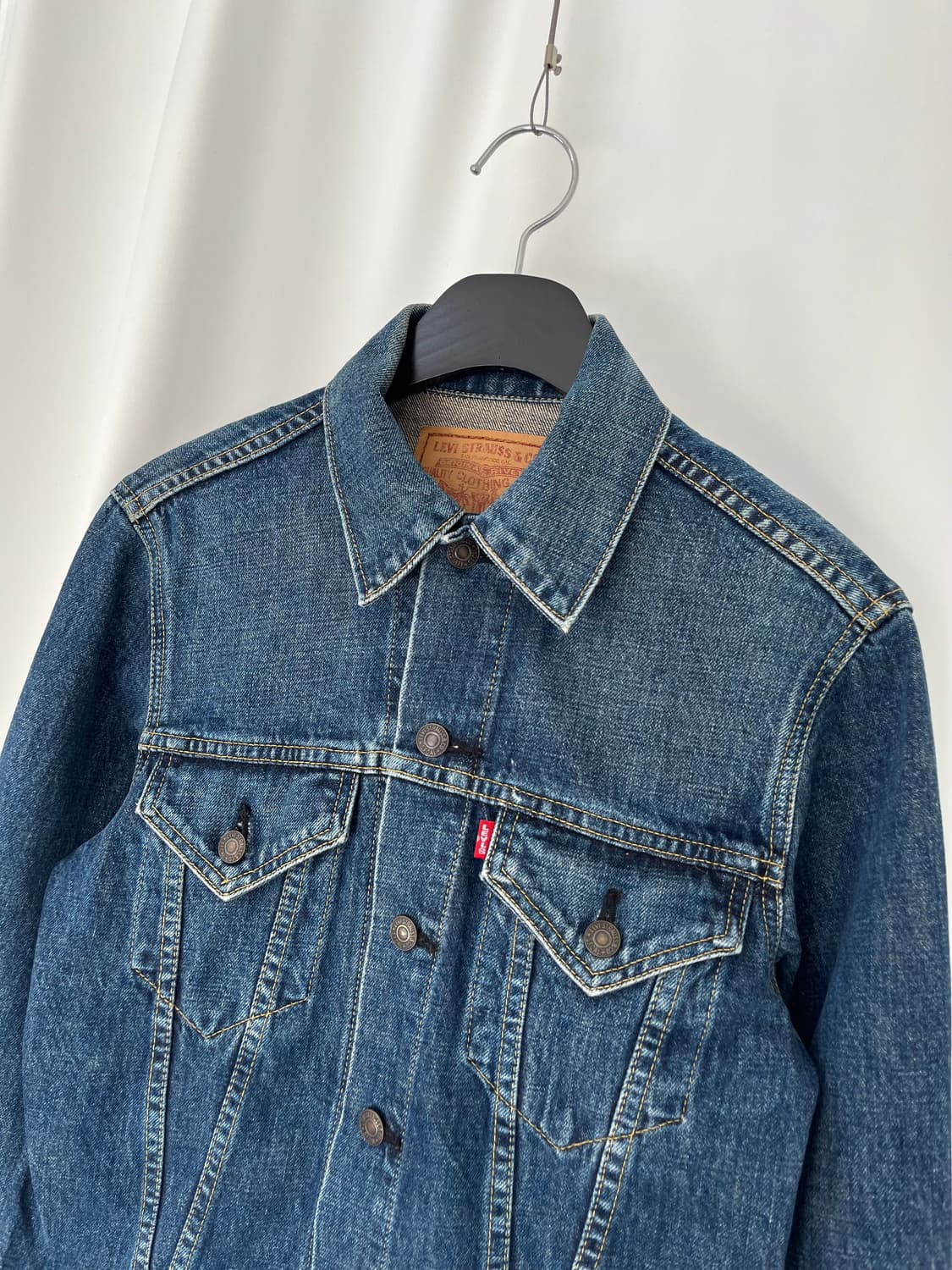90's Levi's 557 BIG E denim jacket  상품이미지2