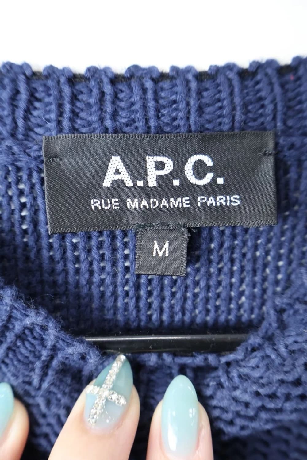 APC Navy Crew Knit Sweater 상품이미지5