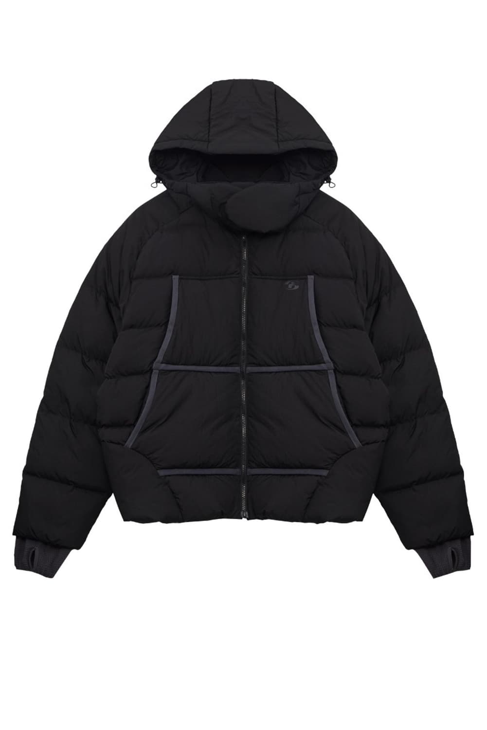 산산기어 패딩 TAPED PUFFER JACKET - BLACK 2사이즈 상품이미지1