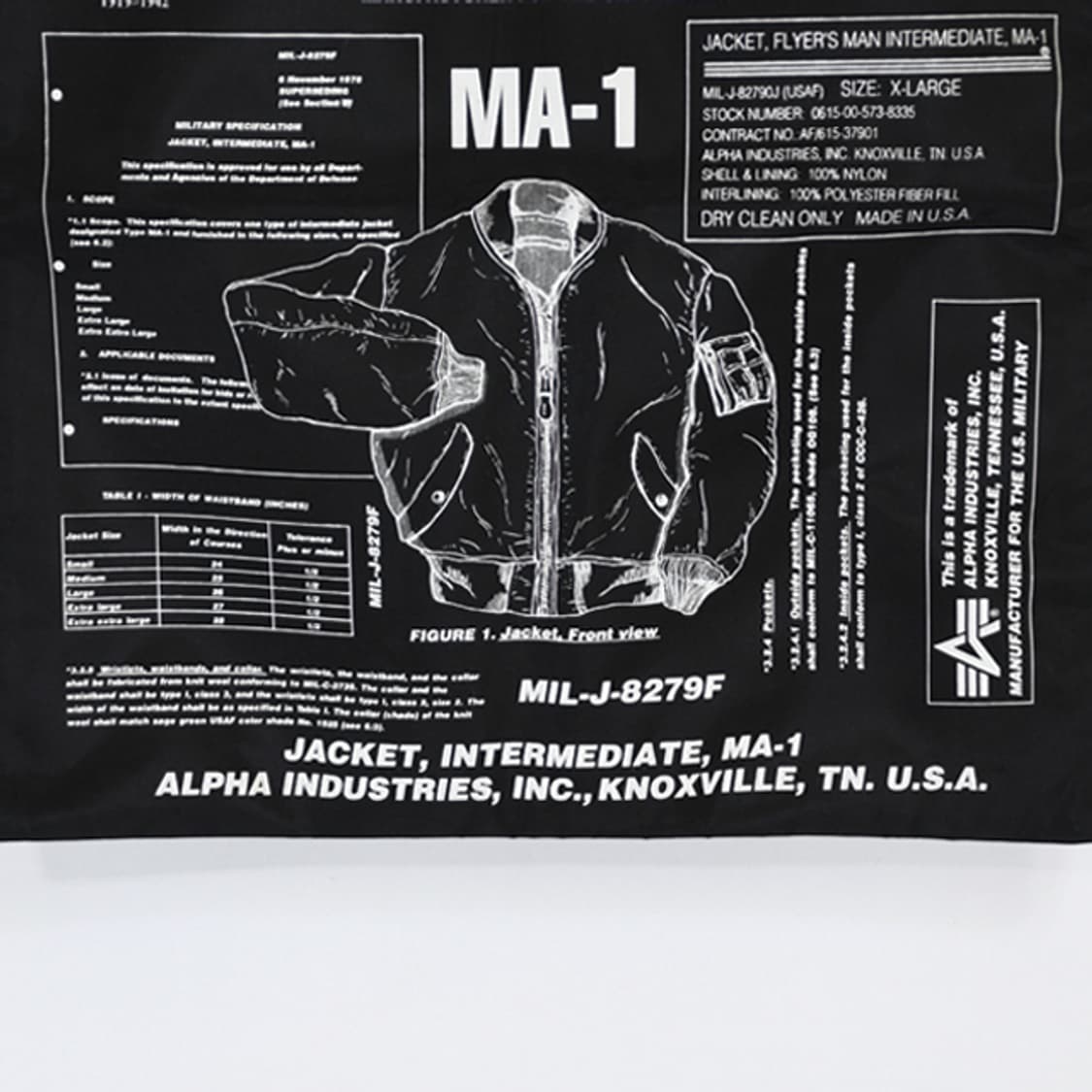 Alpha Industries MA-1 그래픽토트백 상품이미지4