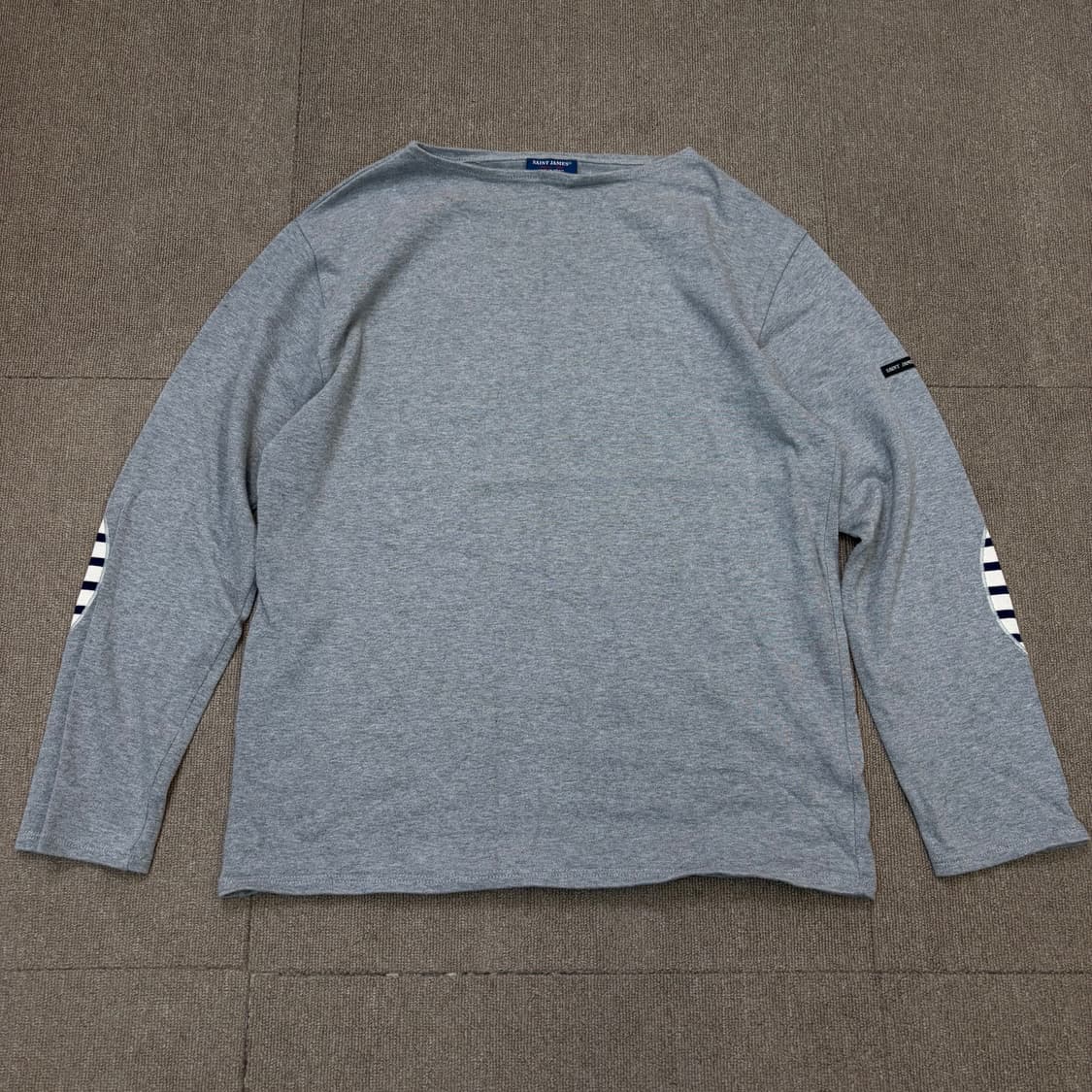 SAINTJAMES 세인트 제임스 길도 엘보패치 티셔츠 공용 상품이미지1