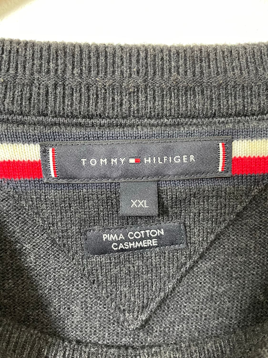 타미Tommy 피마코튼 캐시미어 니트 XXL - K7  상품이미지4