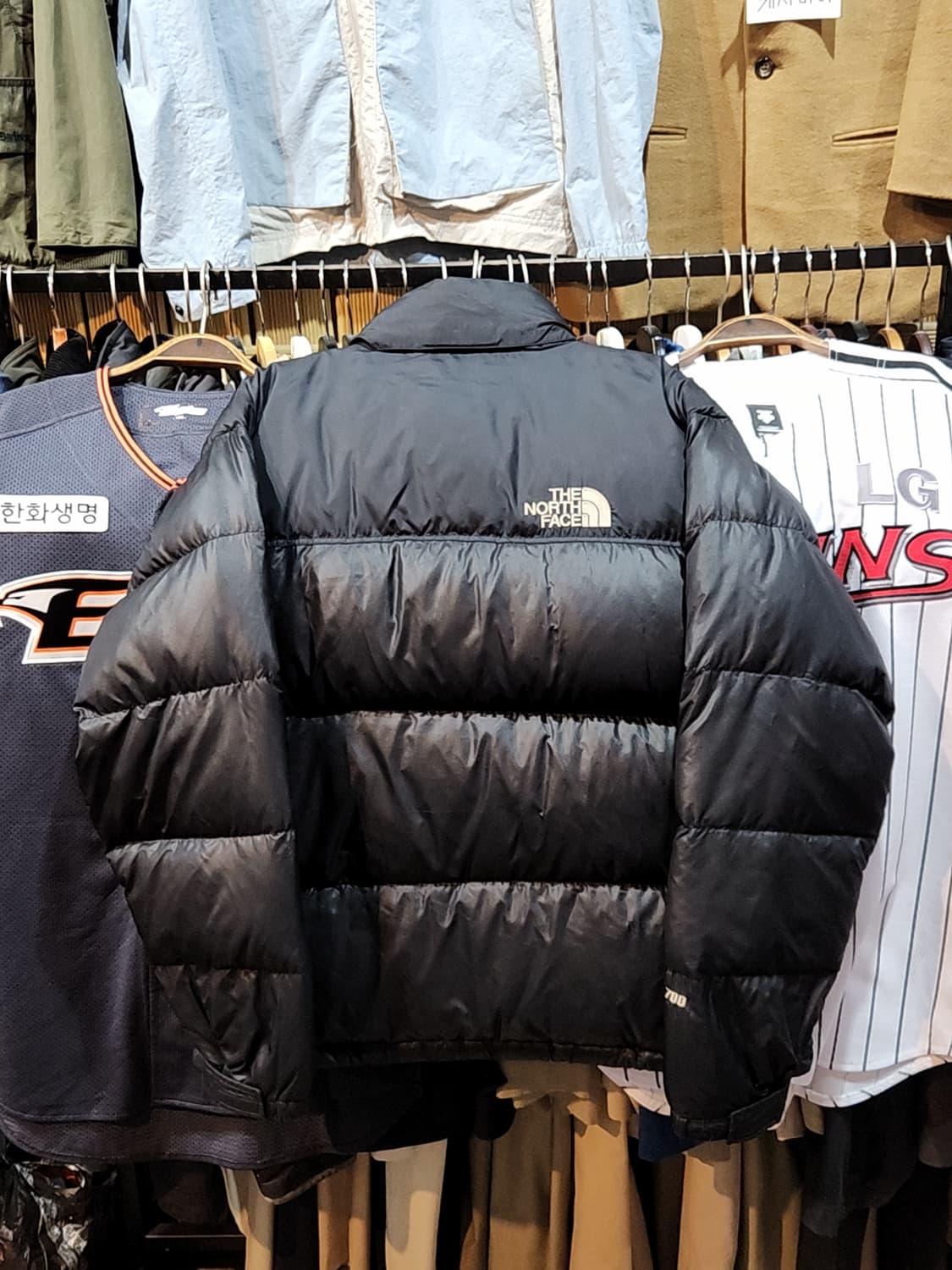 (XL) 노스페이스 눕시패딩 점퍼 블랙 700 거위털 다운자켓  상품이미지7