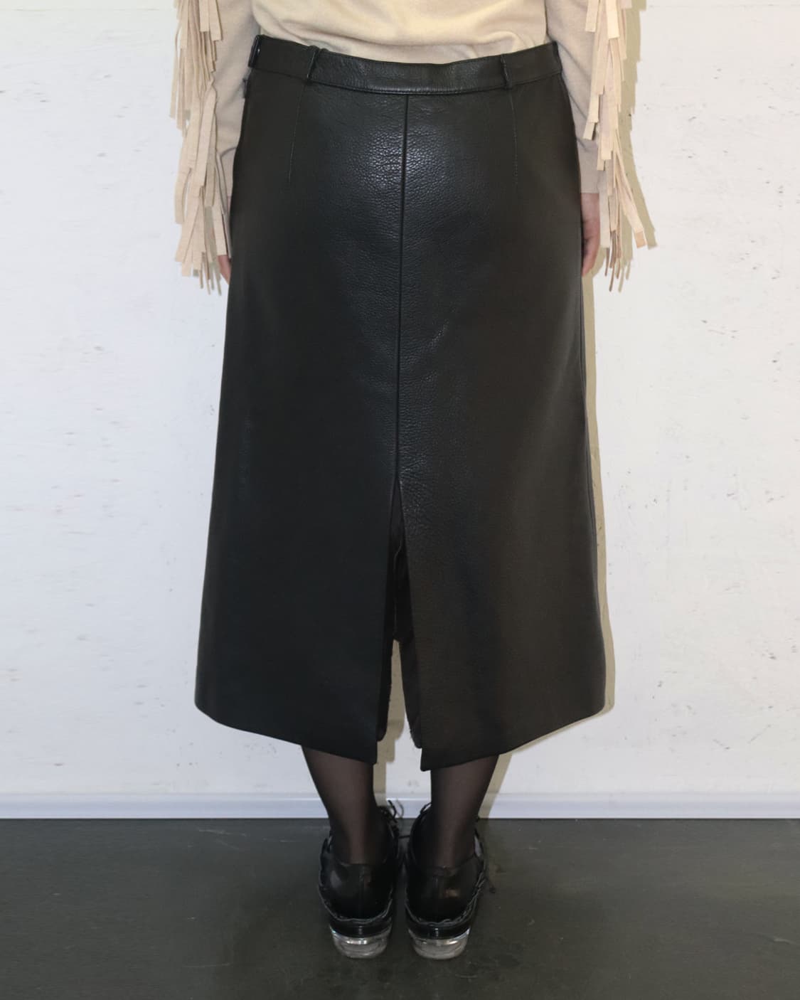 베트멍 16AW 카프스킨 스커트 상품이미지3