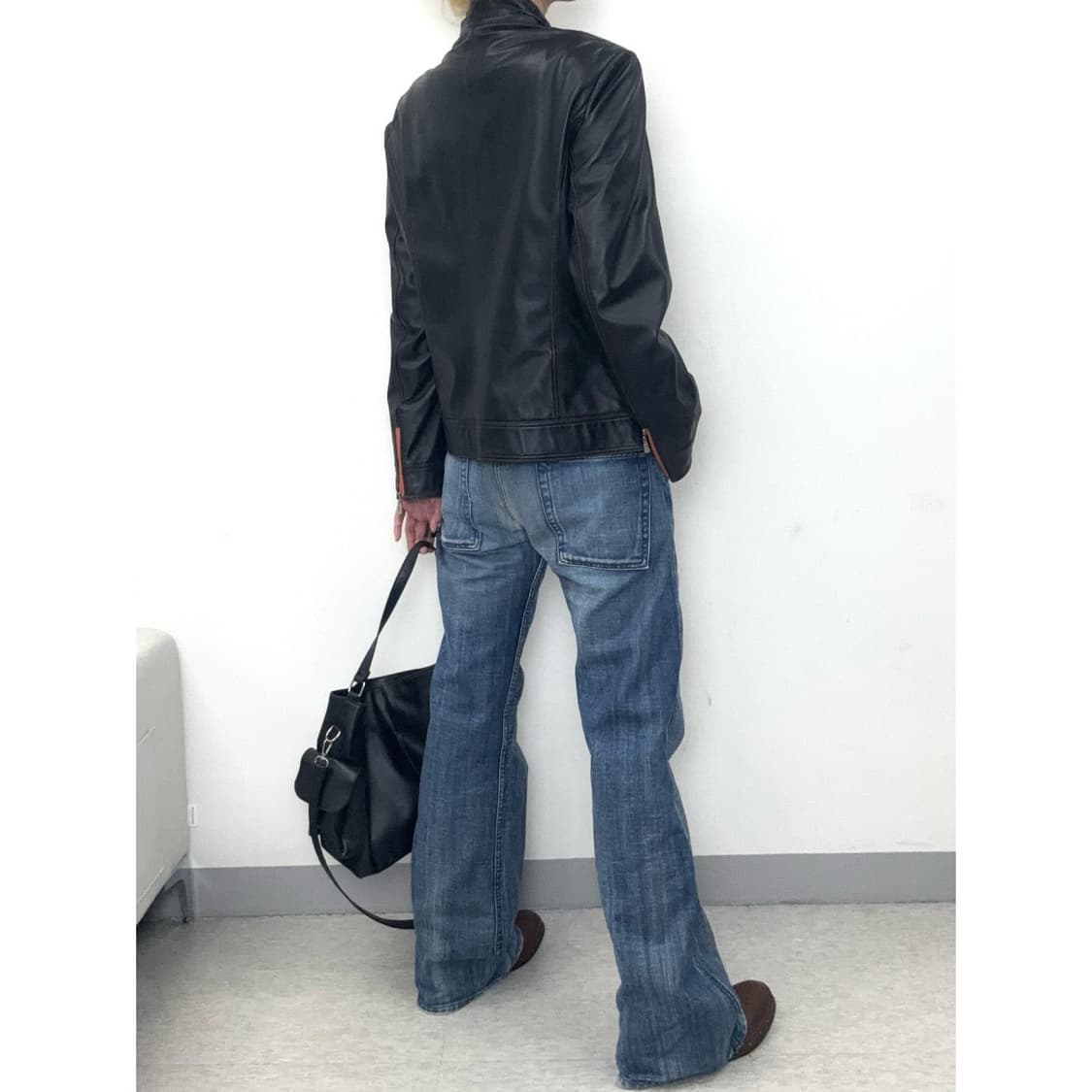 빈티지 양가죽 리얼레더 자켓 락시크 상품이미지4