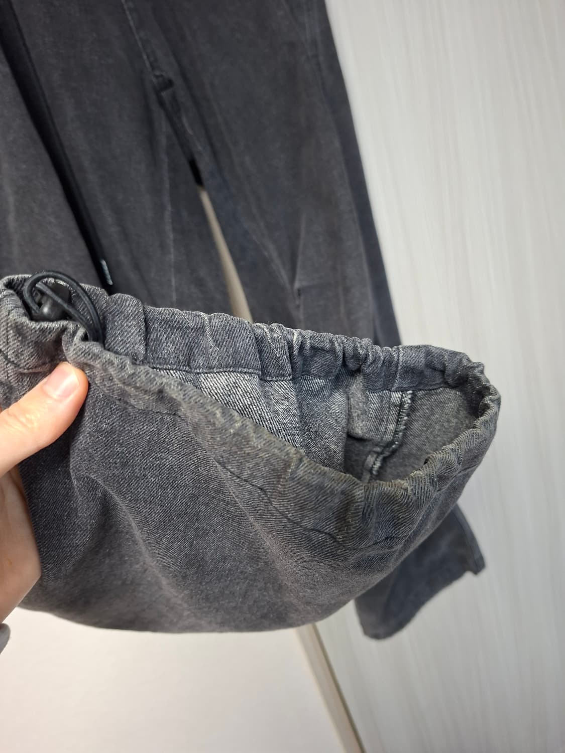 해칭룸 스노우진 워시드 블랙 1사이즈 상품이미지3