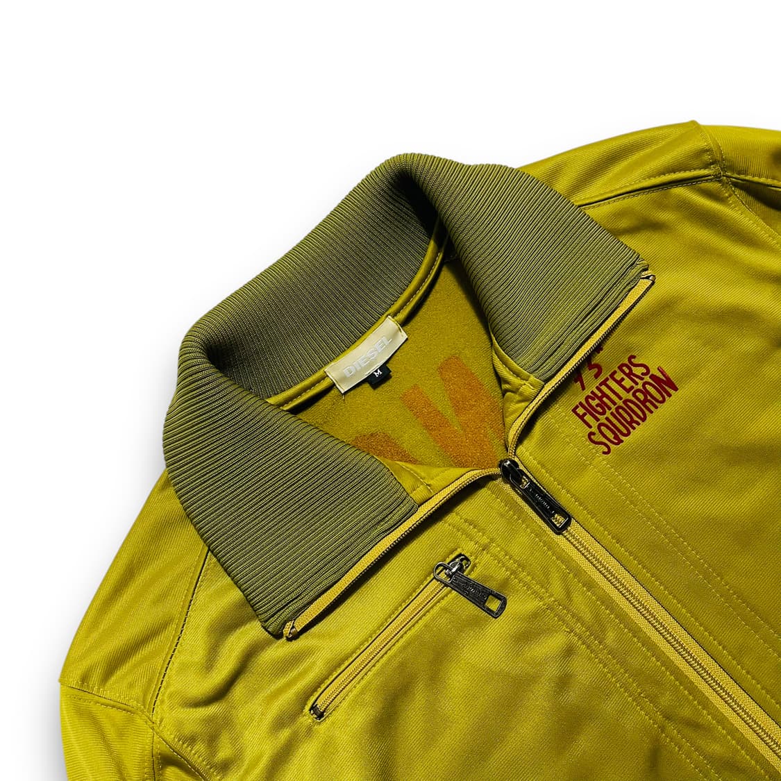 디젤 올리브 스팅어 멀티 지퍼 트랙탑 져지 상품이미지3