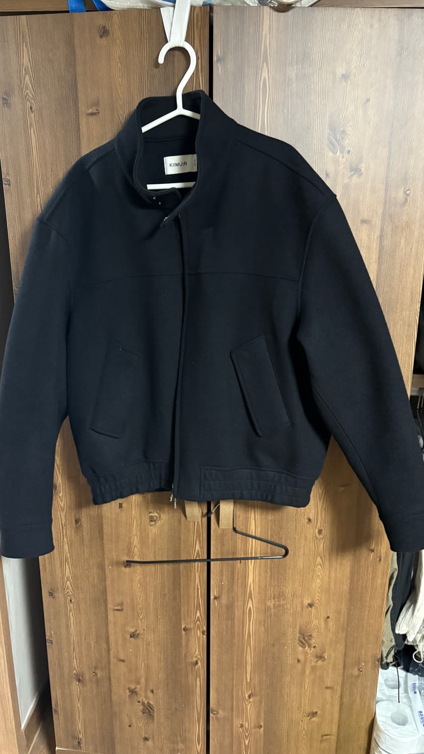 키뮤어 울 헤링턴 자켓 블랙 XL 상품이미지1