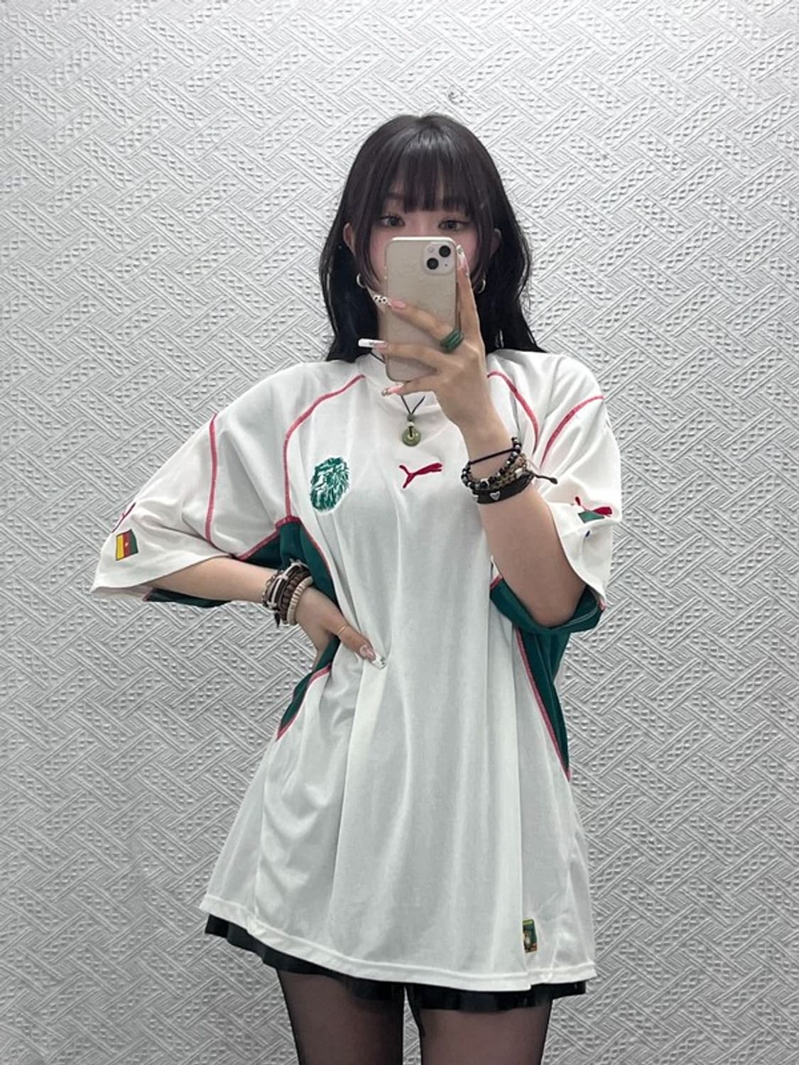 푸마 올드스쿨 레트로 카메룬 축구 져지 반팔티 XL C11388 상품이미지1