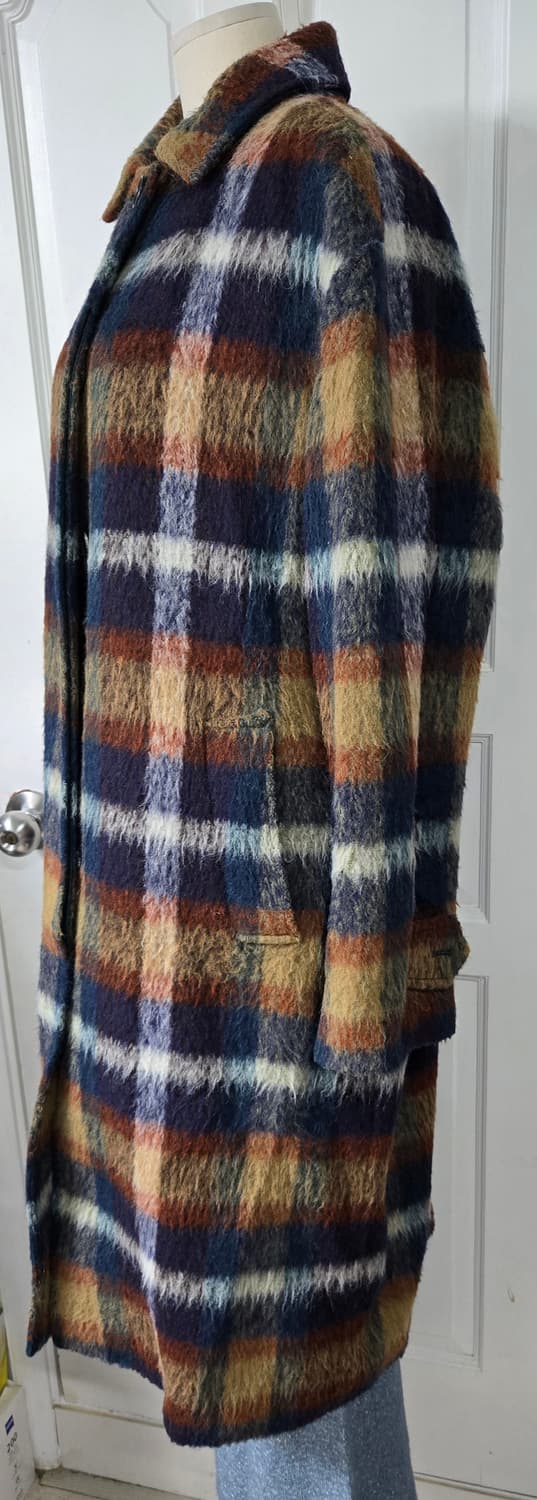 스튜디오 톰보이 울 체크코트 상품이미지3