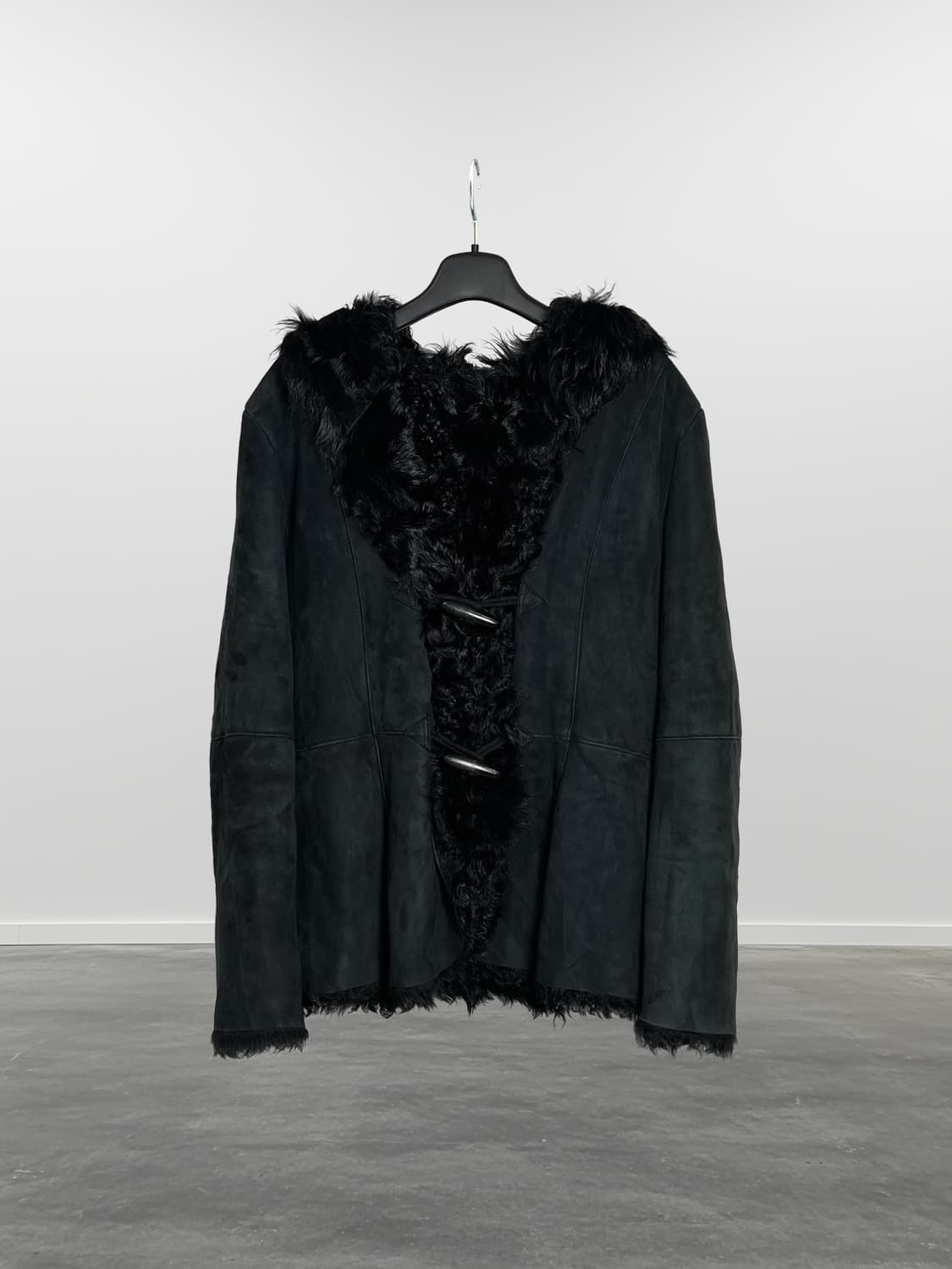 SANRIKA 양가죽 무스탕 후드 자켓 상품이미지1