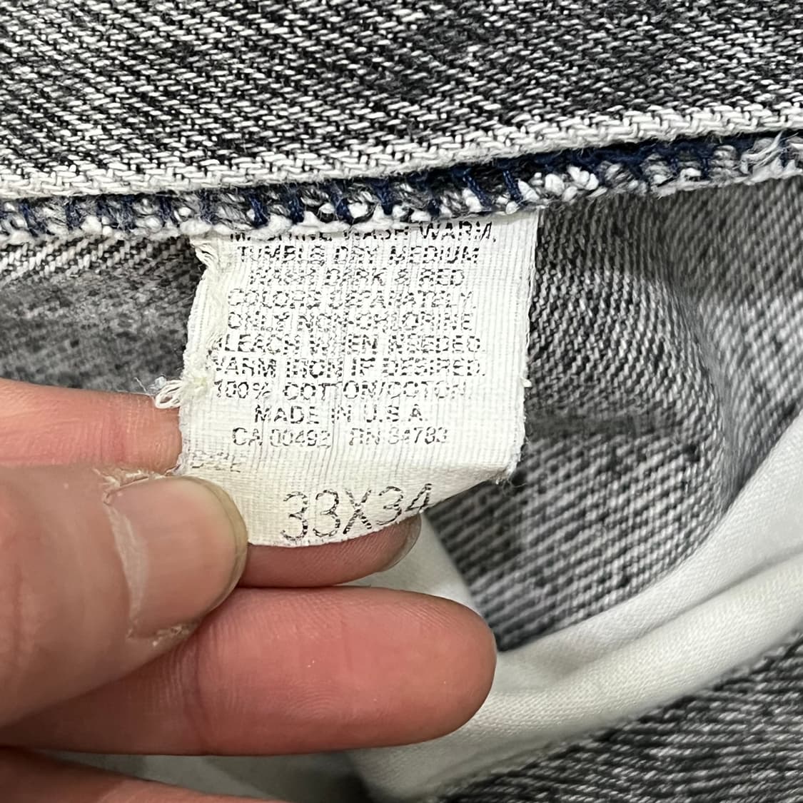 리 흑청 데님팬츠 s08408 상품이미지9