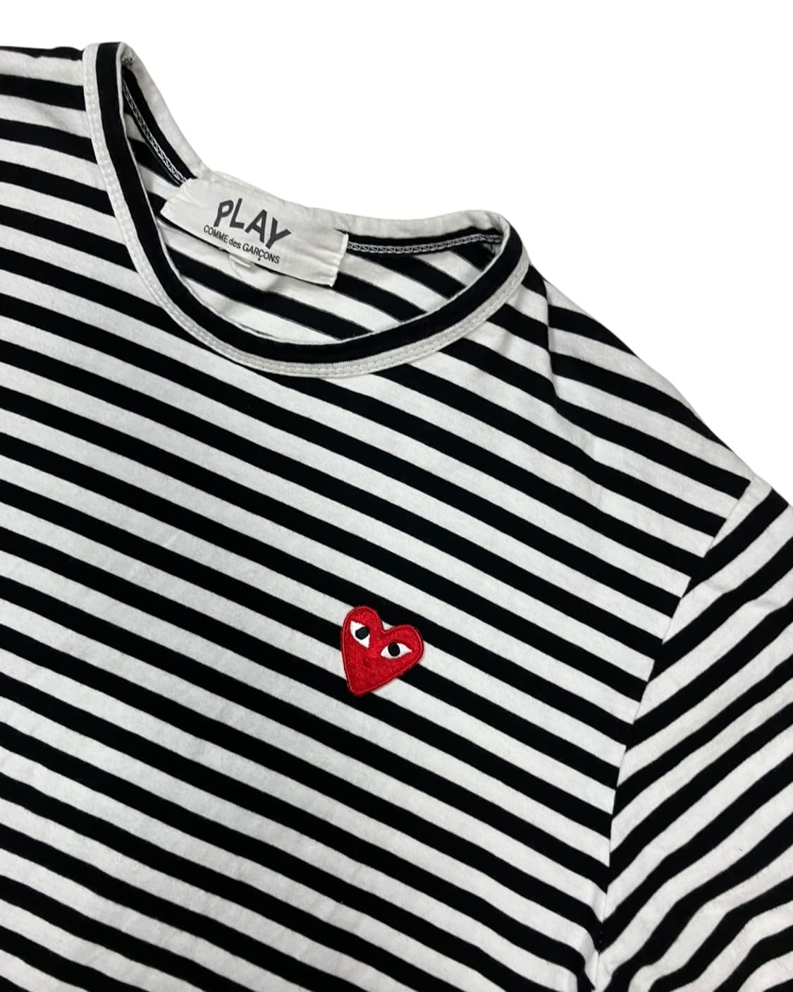 꼼데가르송 플레이 스트라이프 반팔티 L 상품이미지1