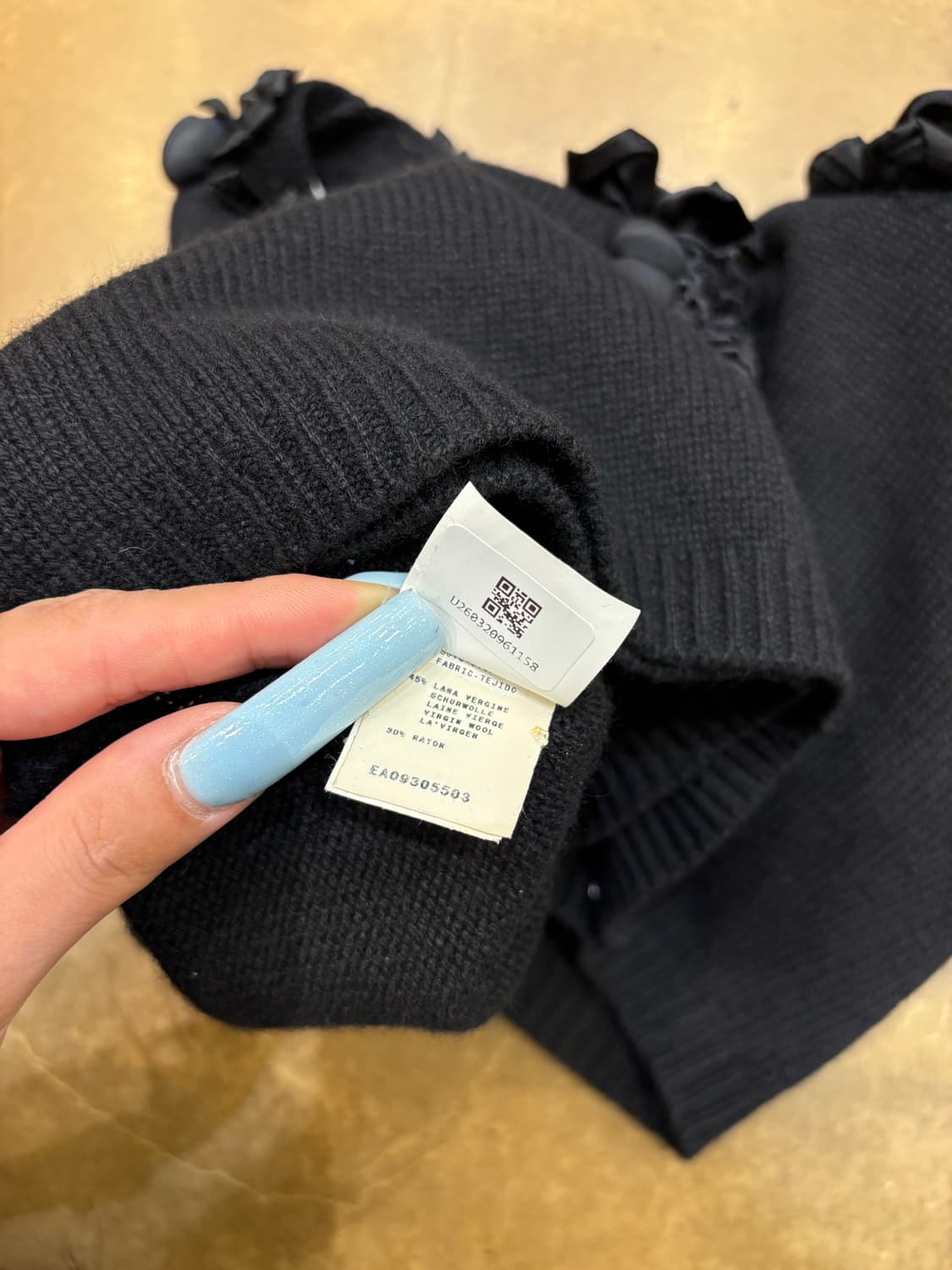 moschino 블랙 플라워 가디건#csz283 상품이미지4