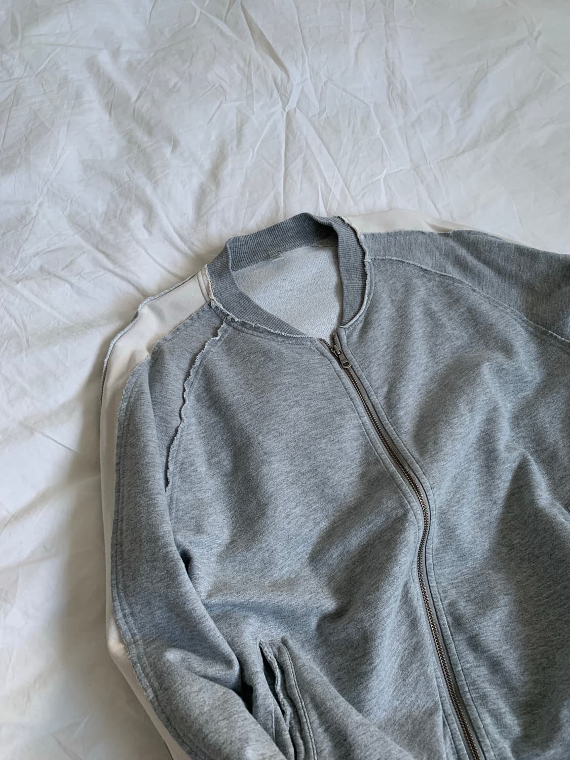 그레이 코튼 블루종 상품이미지4