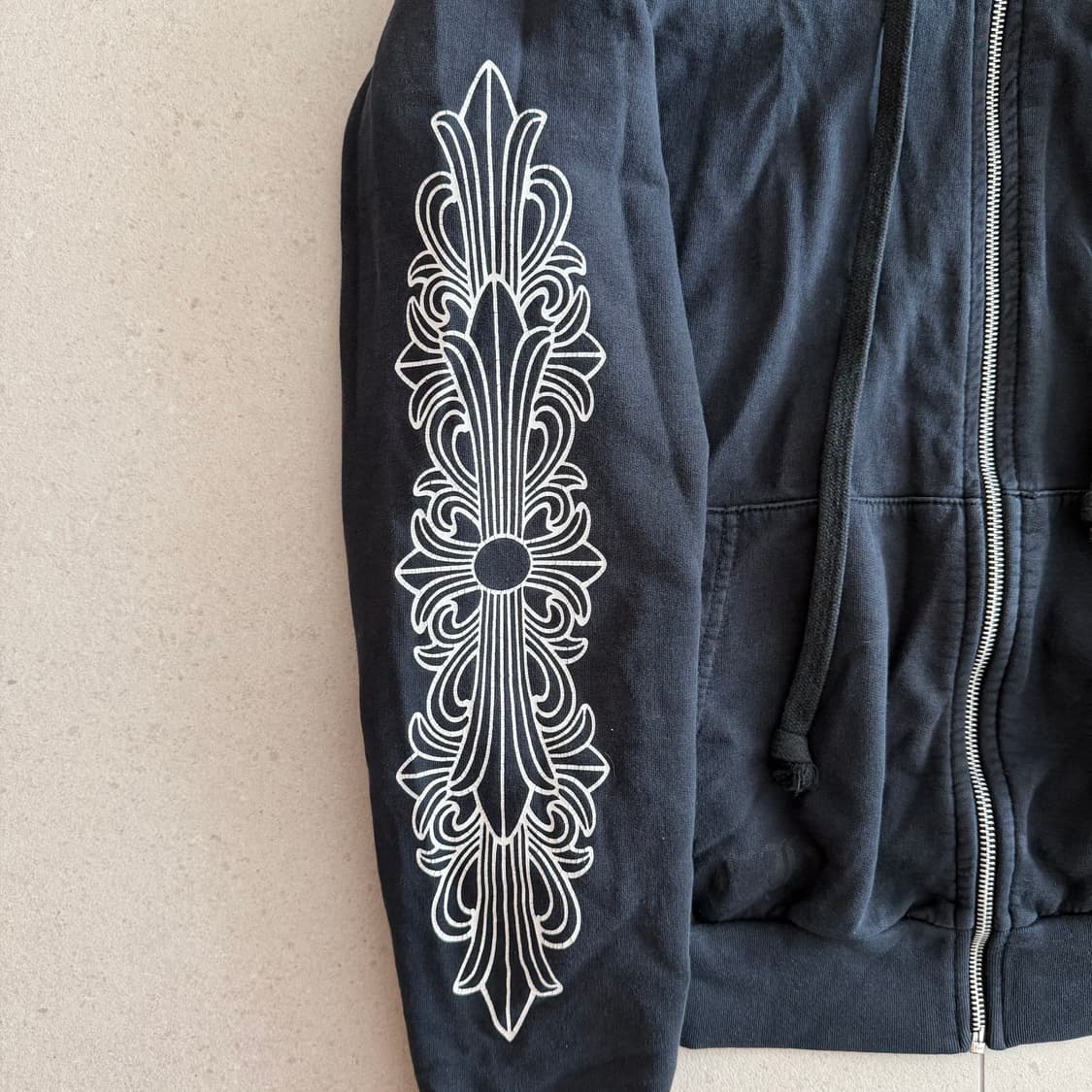 크롬하츠 홀스슈 플로랄 퍽유 후드집업 상품이미지2