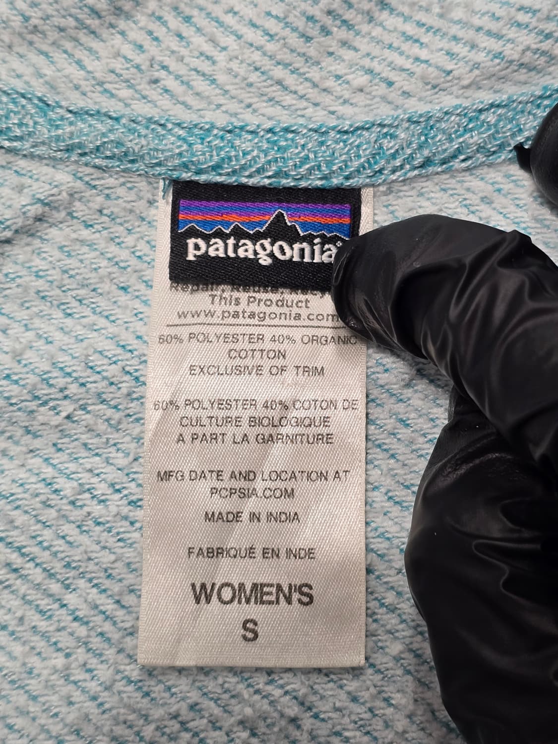 파타고니아 오가닉 코튼 후드 집업 S  상품이미지6