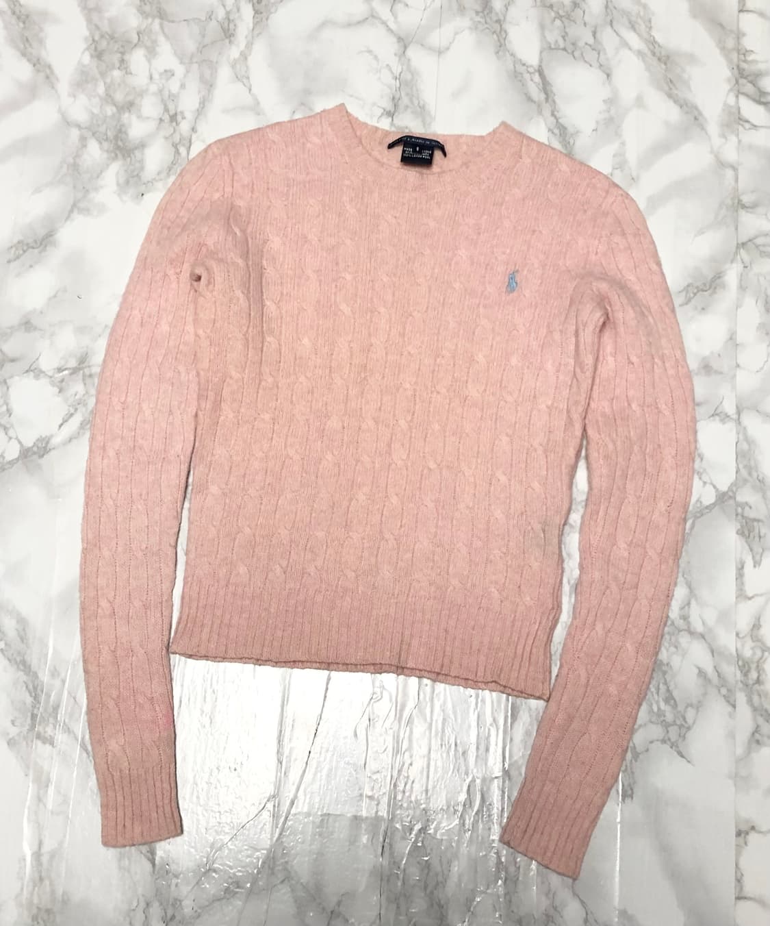 폴로 랄프로렌 니트 꽈배기 딸기우유 상품이미지1