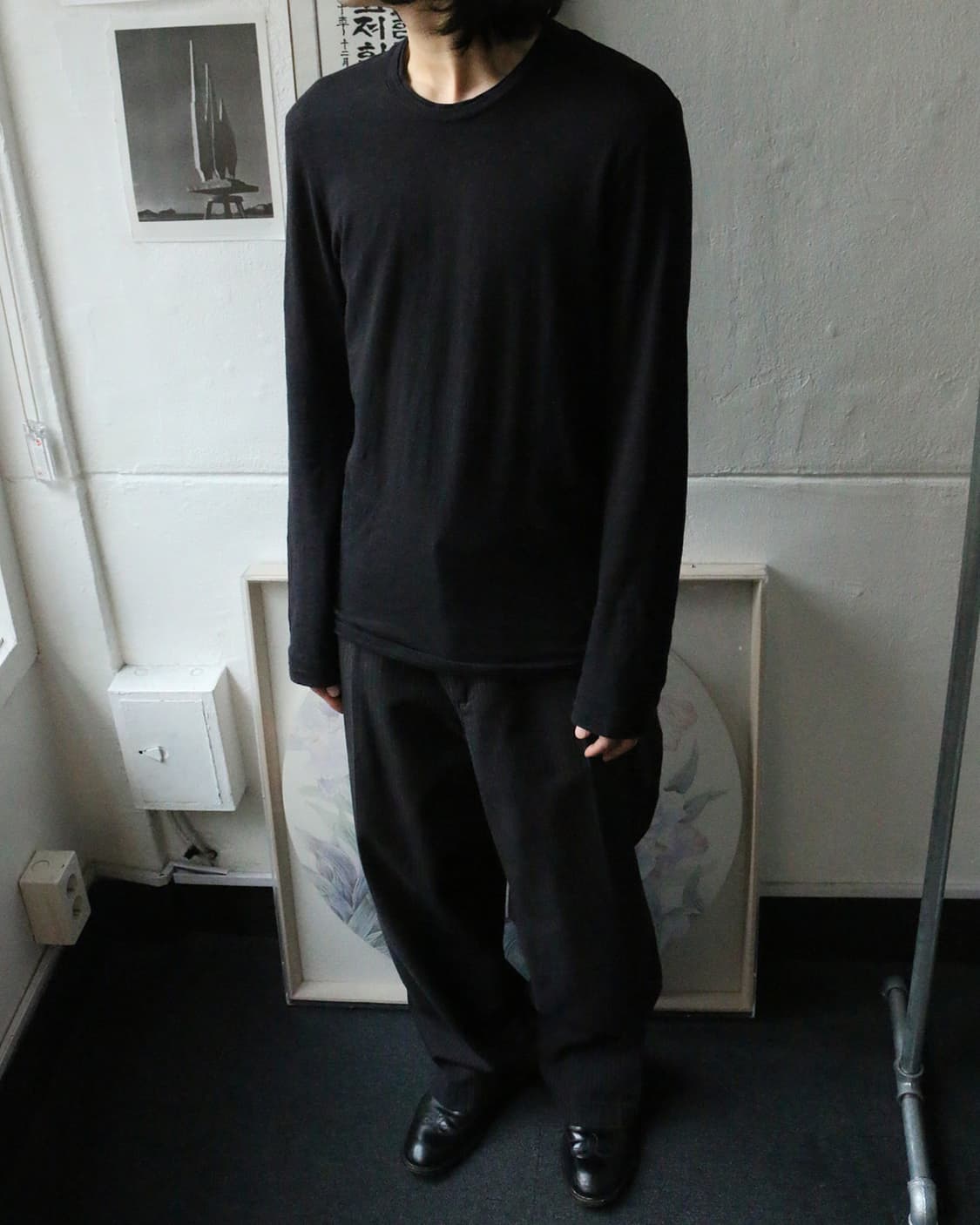 올드 네이비 와이드 핀스트라이프 팬츠  상품이미지2