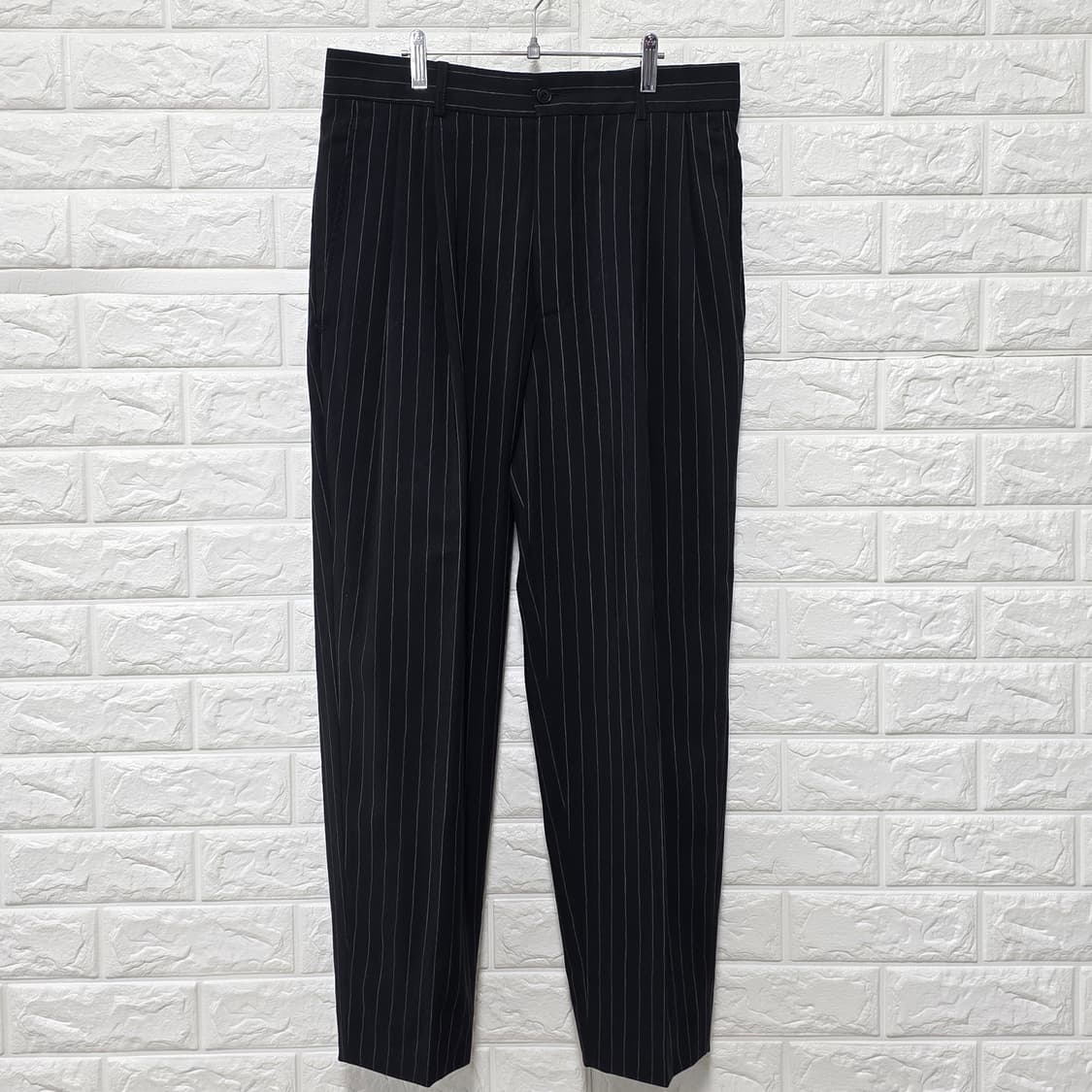 택포) 휴고보스 스트라이프 슬랙스 32인치 (세트 상품이미지1