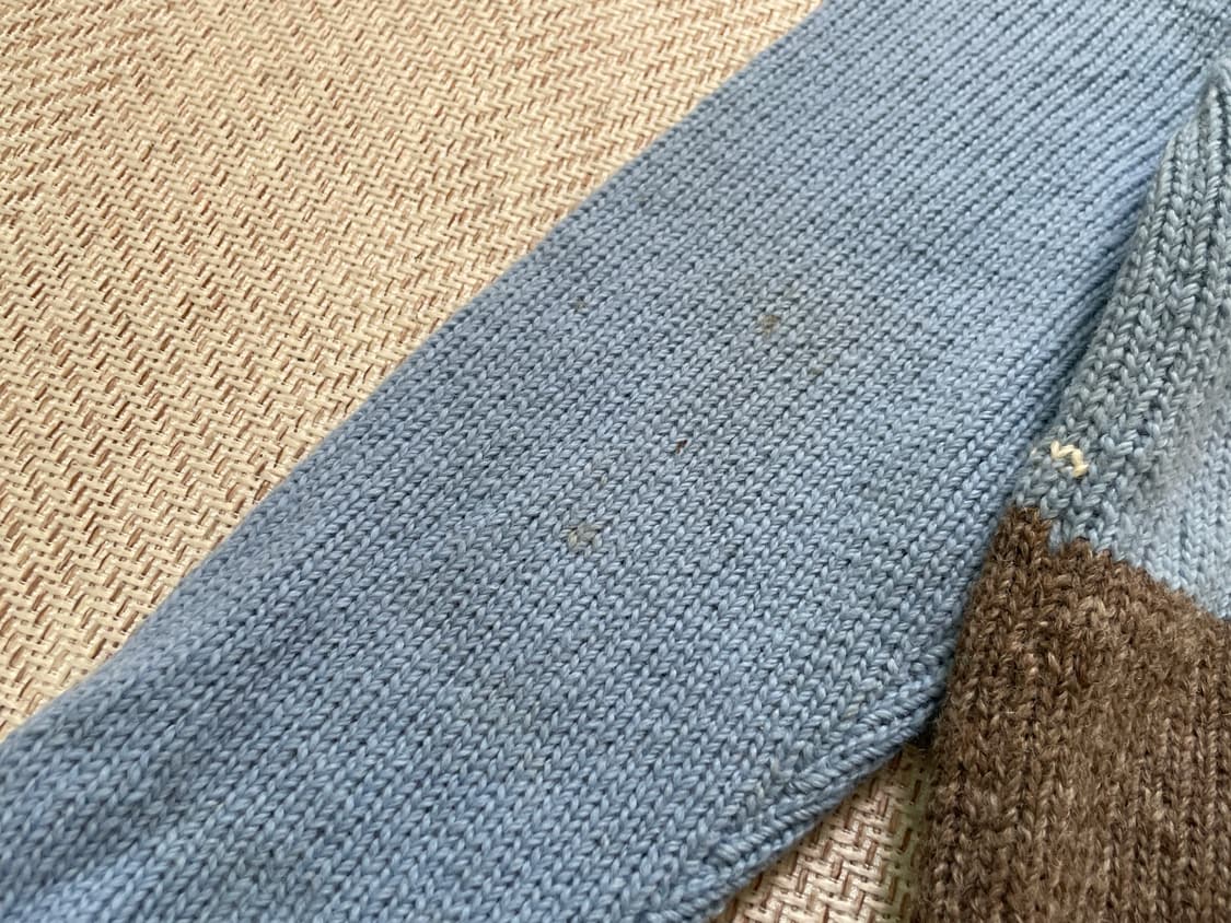 라파키 마하나 뉴질랜드 울 양 패턴 핸드니트 스웨터 J04010 상품이미지8