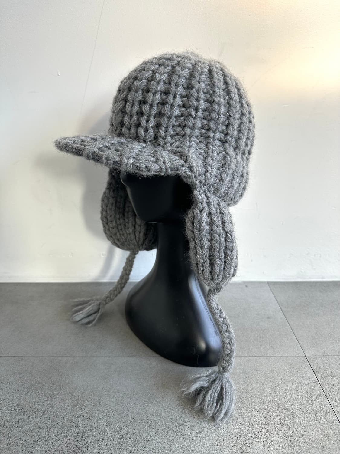 키지마 타카유키 이어플랩 니트 울 비니 상품이미지1