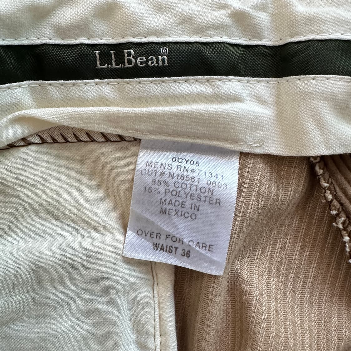 00s 엘엘빈 코듀로이 투턱 팬츠 브라운 36 상품이미지4