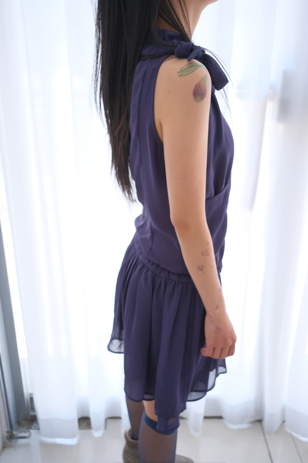 Ribbon tied dress 상품이미지5