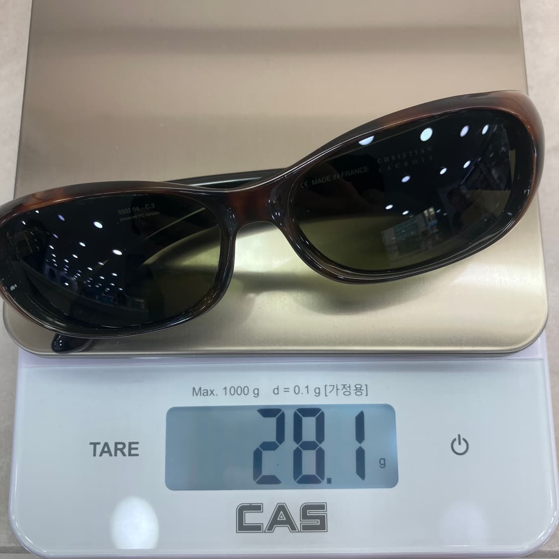 D08 크리스찬 라크르와 긱시크 데미 오벌 선글라스 상품이미지8