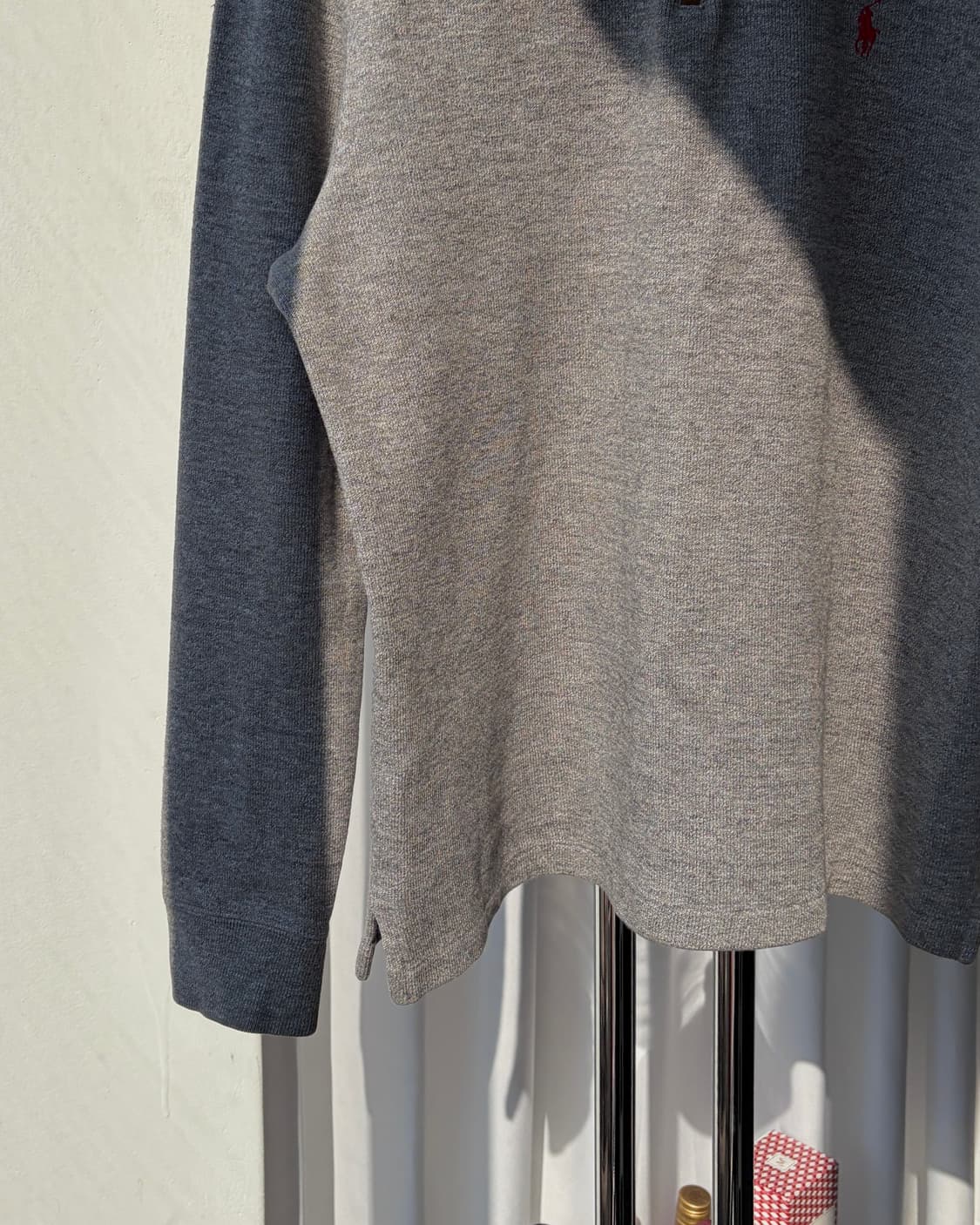 [M]폴로 랄프로렌 그레이 하프집업 코튼 니트 상품이미지6