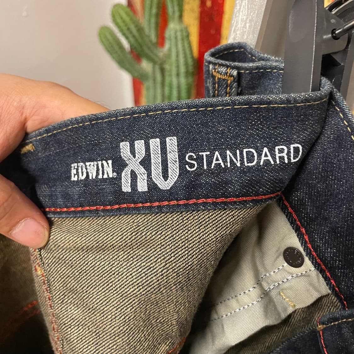 00s Edwin 에드윈 EX 405 캣브러쉬 워싱 웨스턴 데님 팬츠 상품이미지7