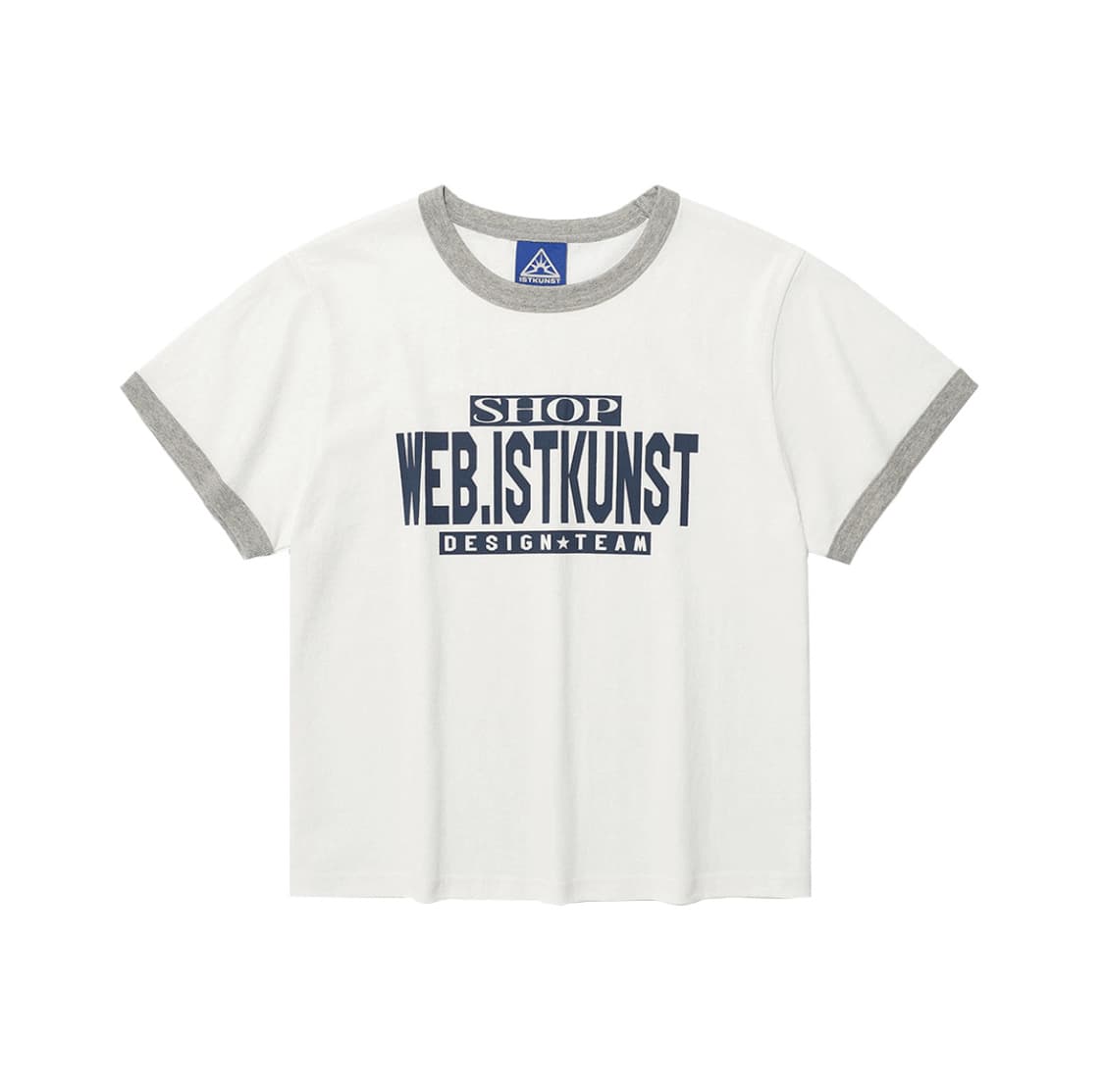 이스트쿤스트 숍 크롭 링거 티셔츠 상품이미지2
