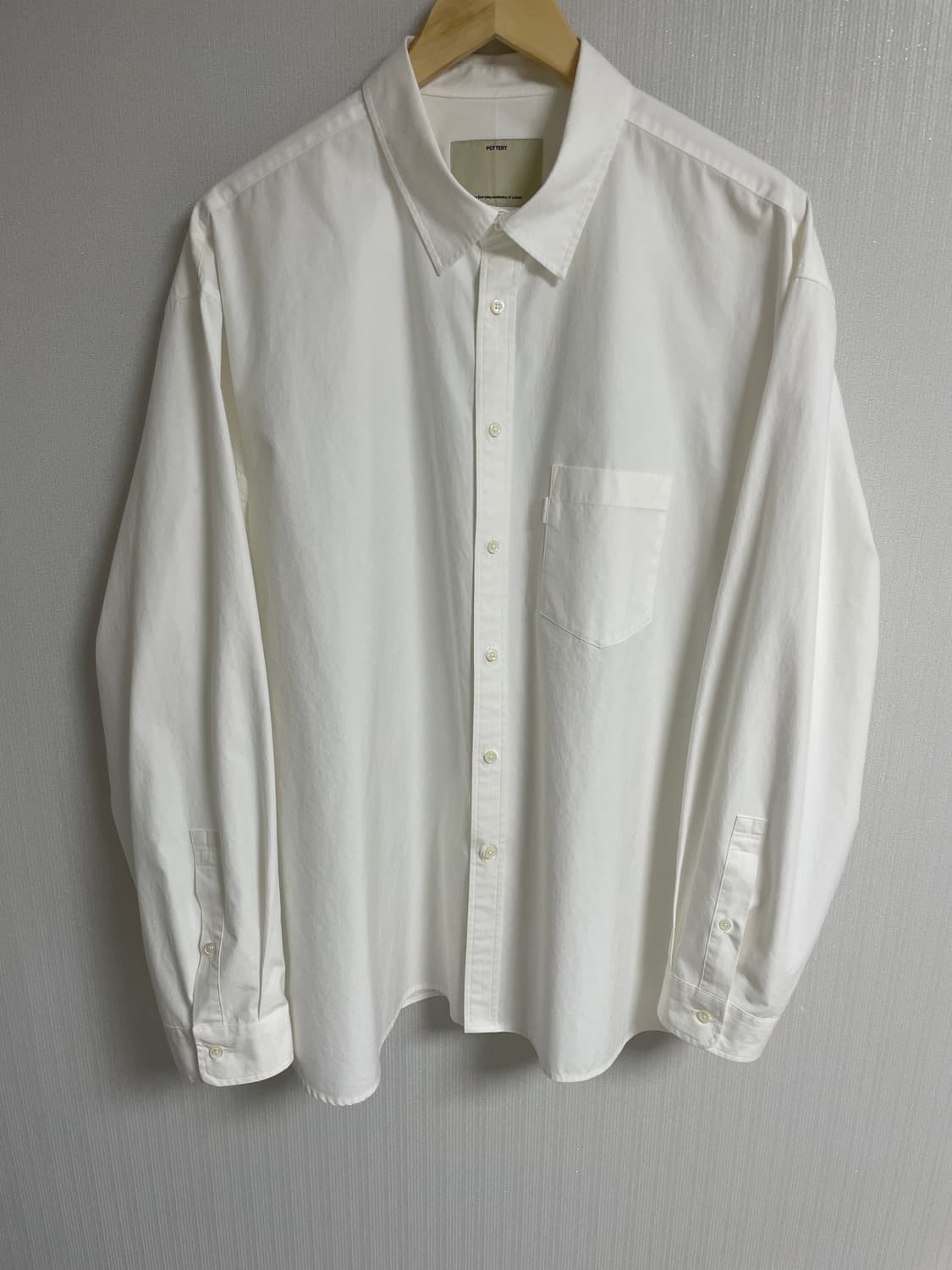 포터리 코튼 타입라이터 컴포트 셔츠  상품이미지1