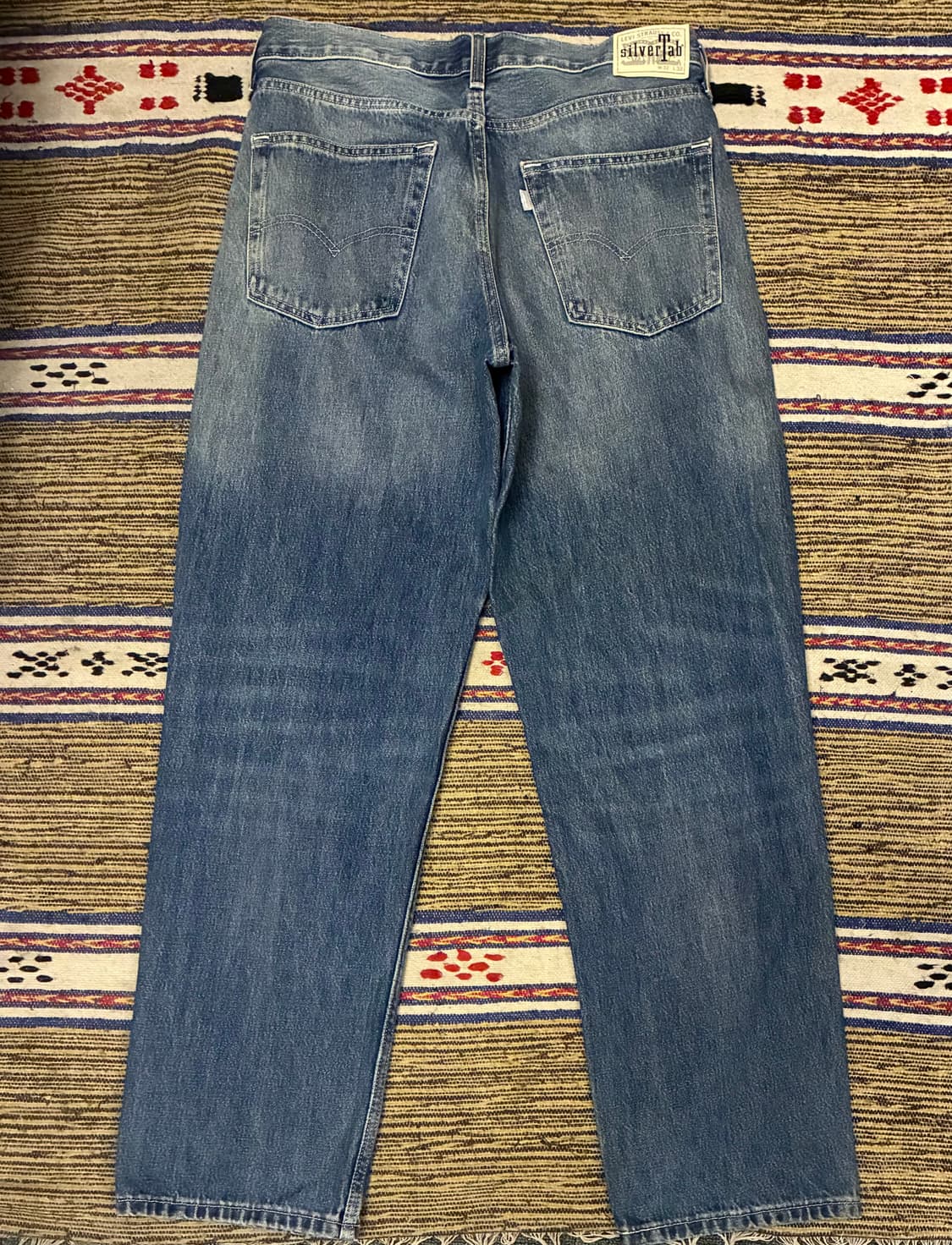 (32~33)Levis 리바이스 실버탭 루즈핏 데님 청바지 중청 상품이미지6